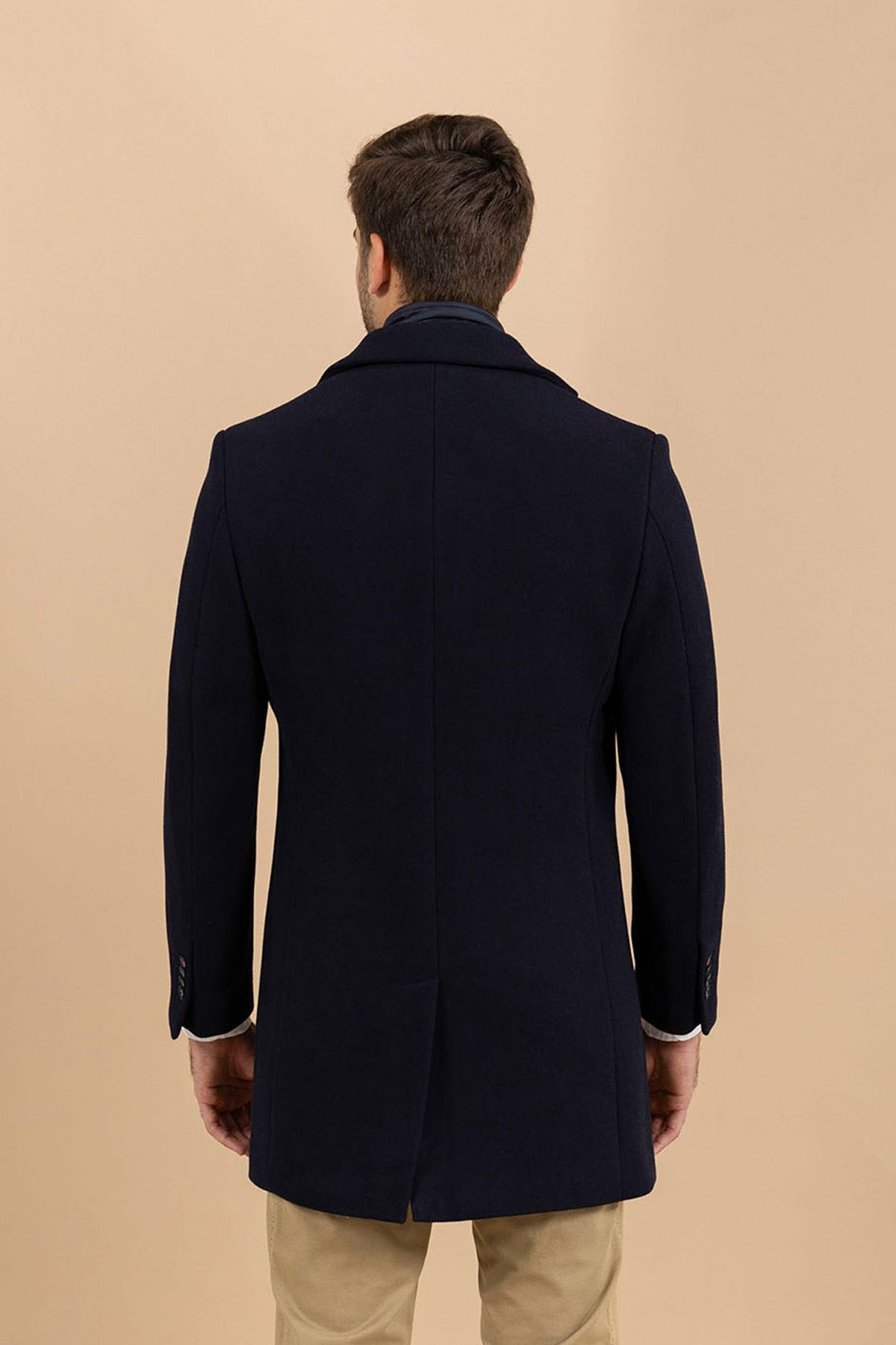 ABRIGO CON PECHERA DESMONTABLE AZUL MARINO