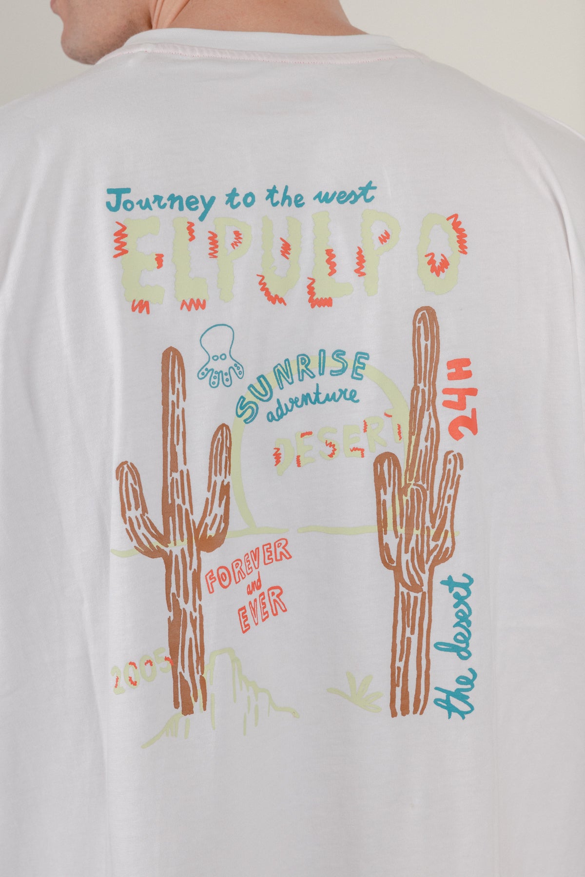 Camiseta unisex desert blanco puro