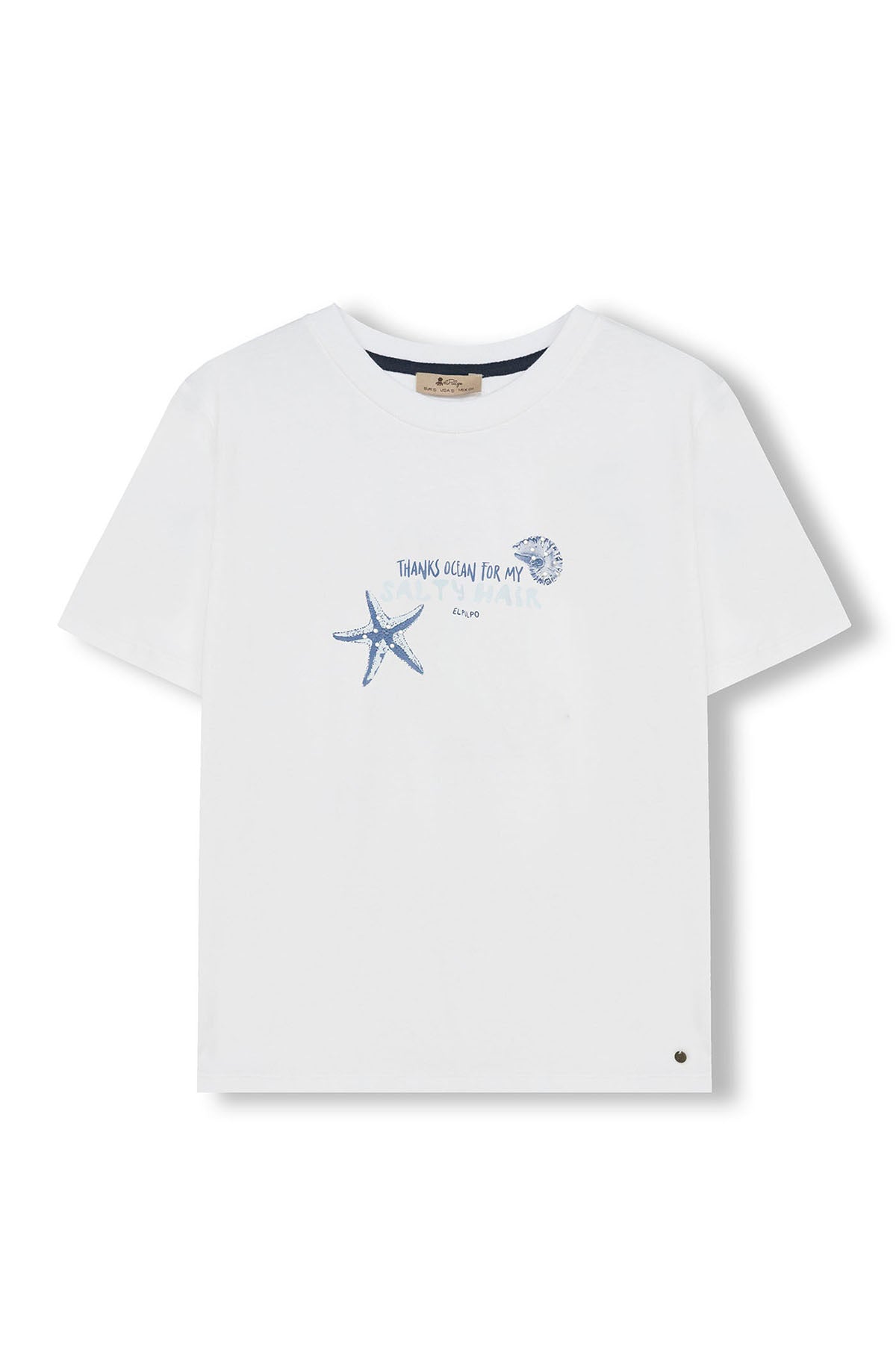 T-SHIRT ADOLESCENTE SALTY HAIR BRANCO PURO