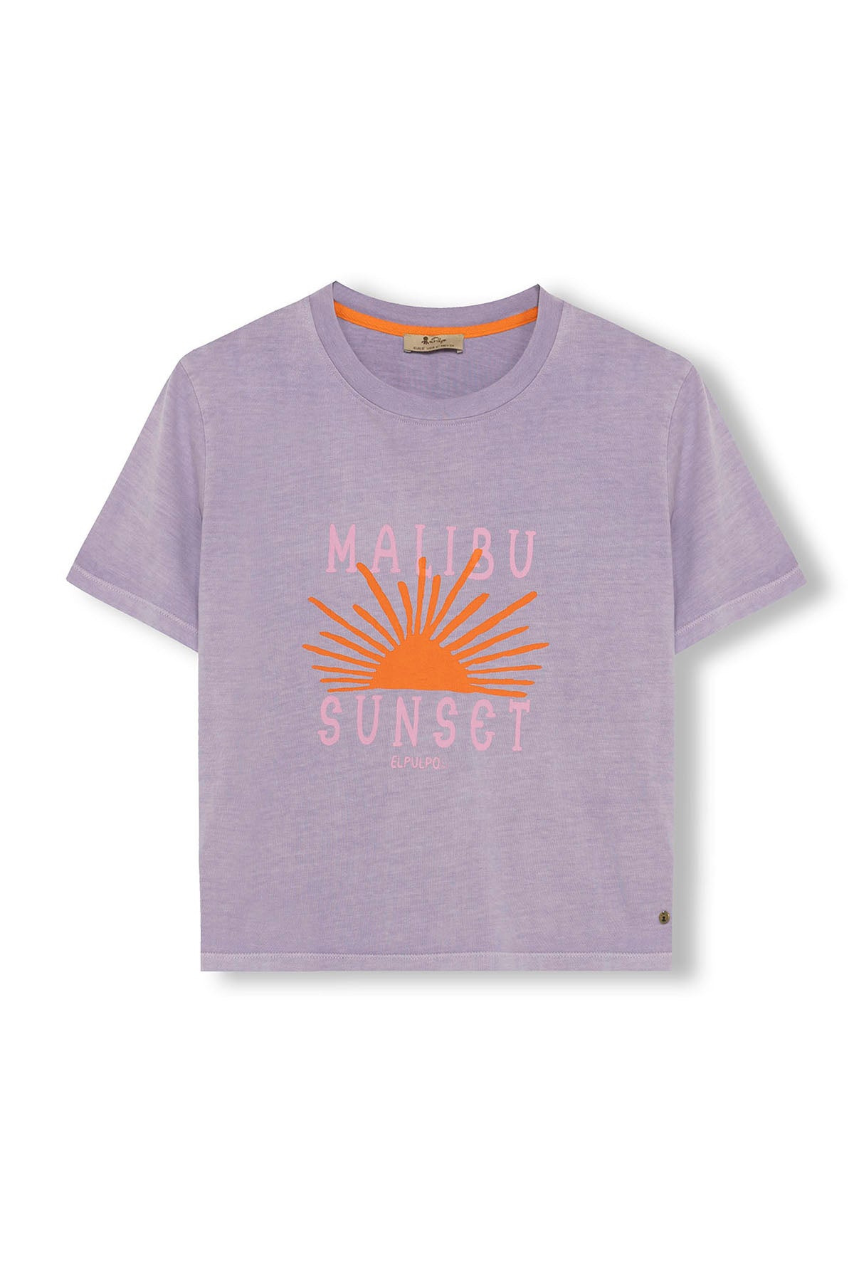 CAMISETA TEEN LAVADA MALIBU SUNSET LILA