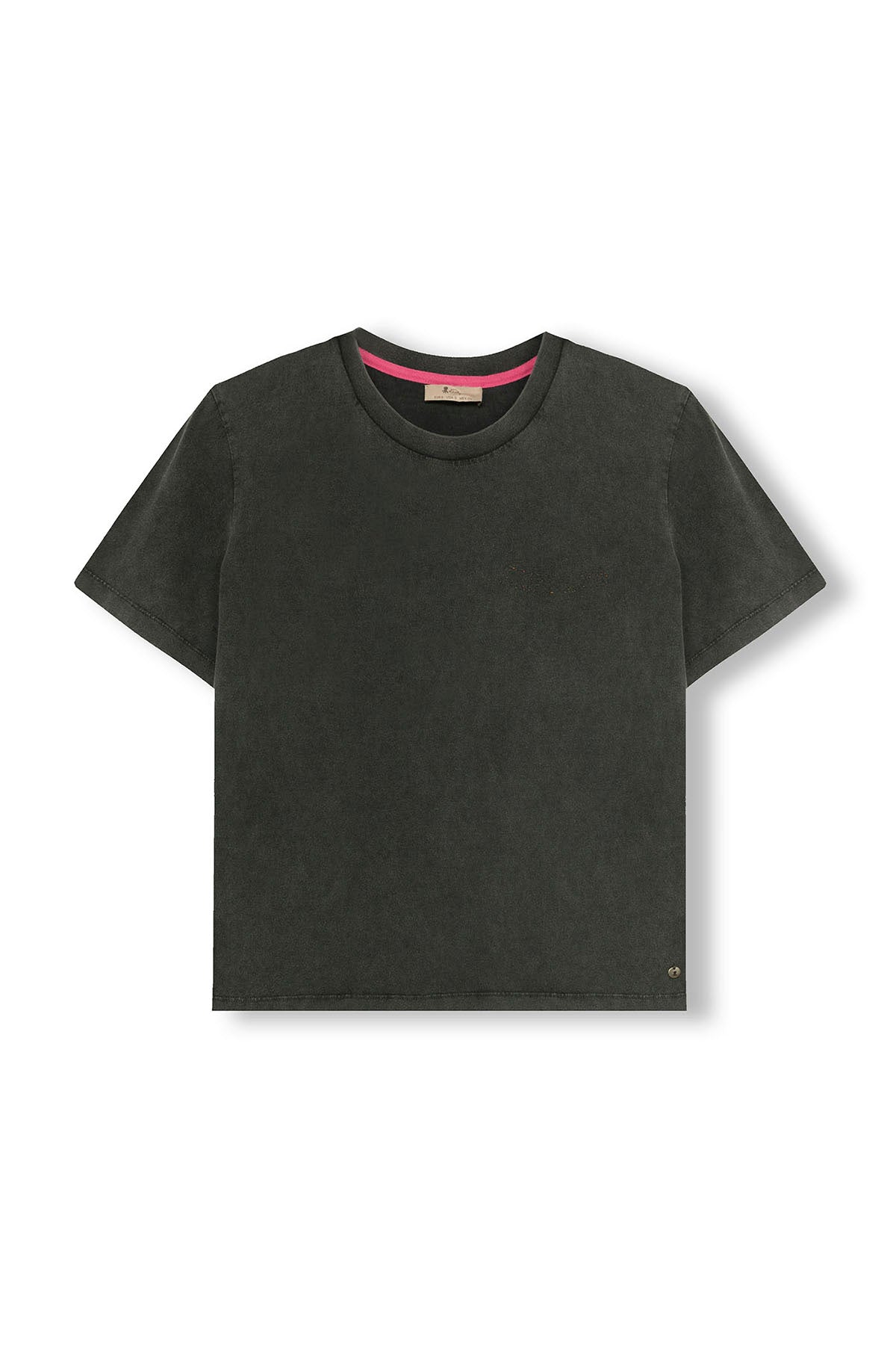 CAMISETA TEEN LAVADA ALAS CARBÓN