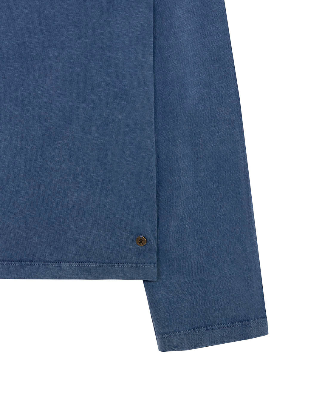 CAMISETA MANGA LARGA TEEN CON BOTONES INDIGO DELAVÉ