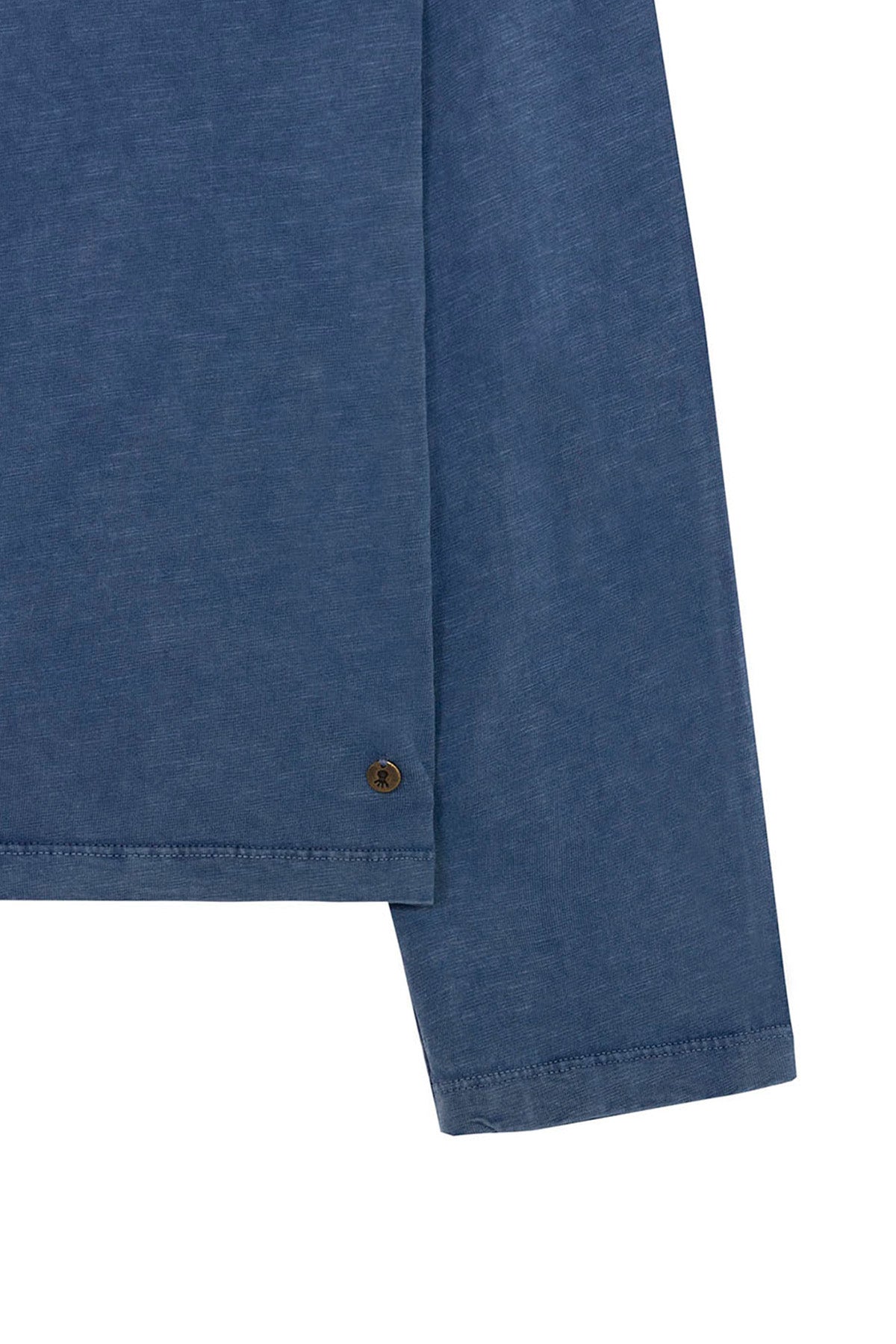 CAMISETA MANGA LARGA TEEN CON BOTONES INDIGO DELAVÉ