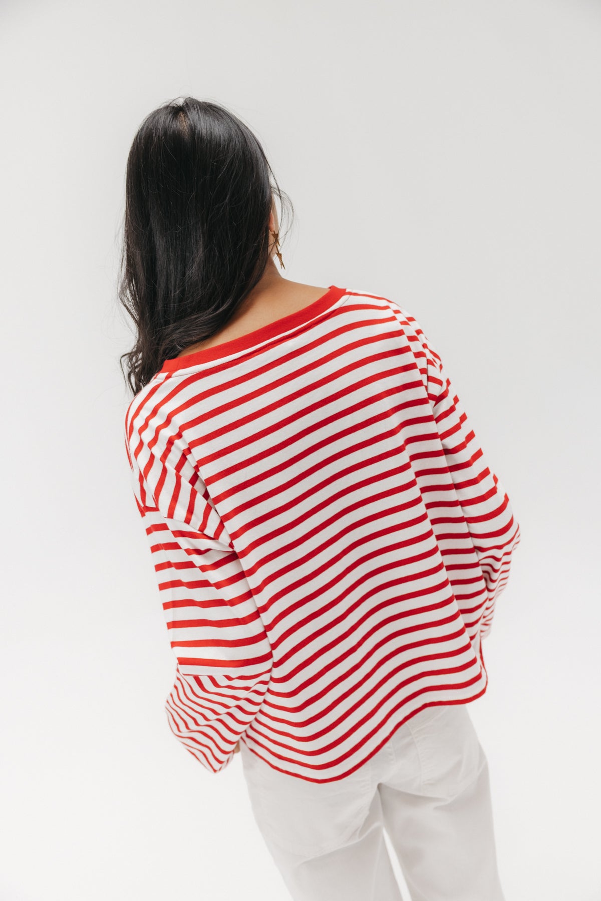CAMISETA MANGA LARGA TEEN RAYAS ETIQUETA CEREZA