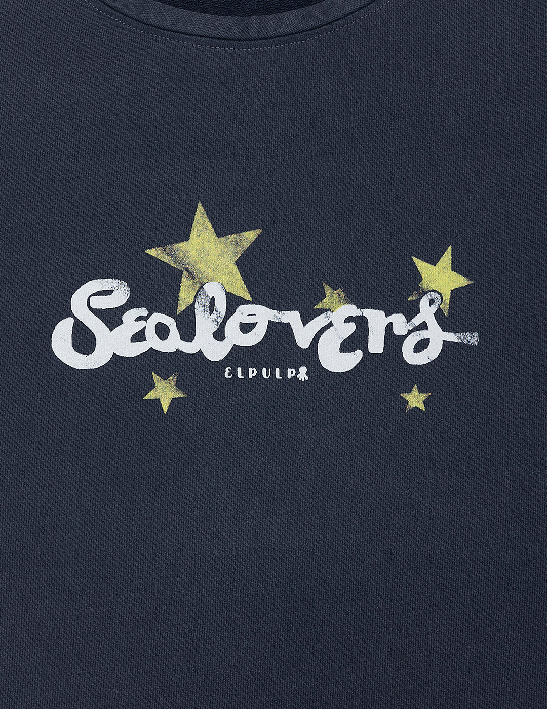 SUDADERA TEEN LAVADA SHINE LIKE SEALOVERS AZUL MARINO DELAVÉ