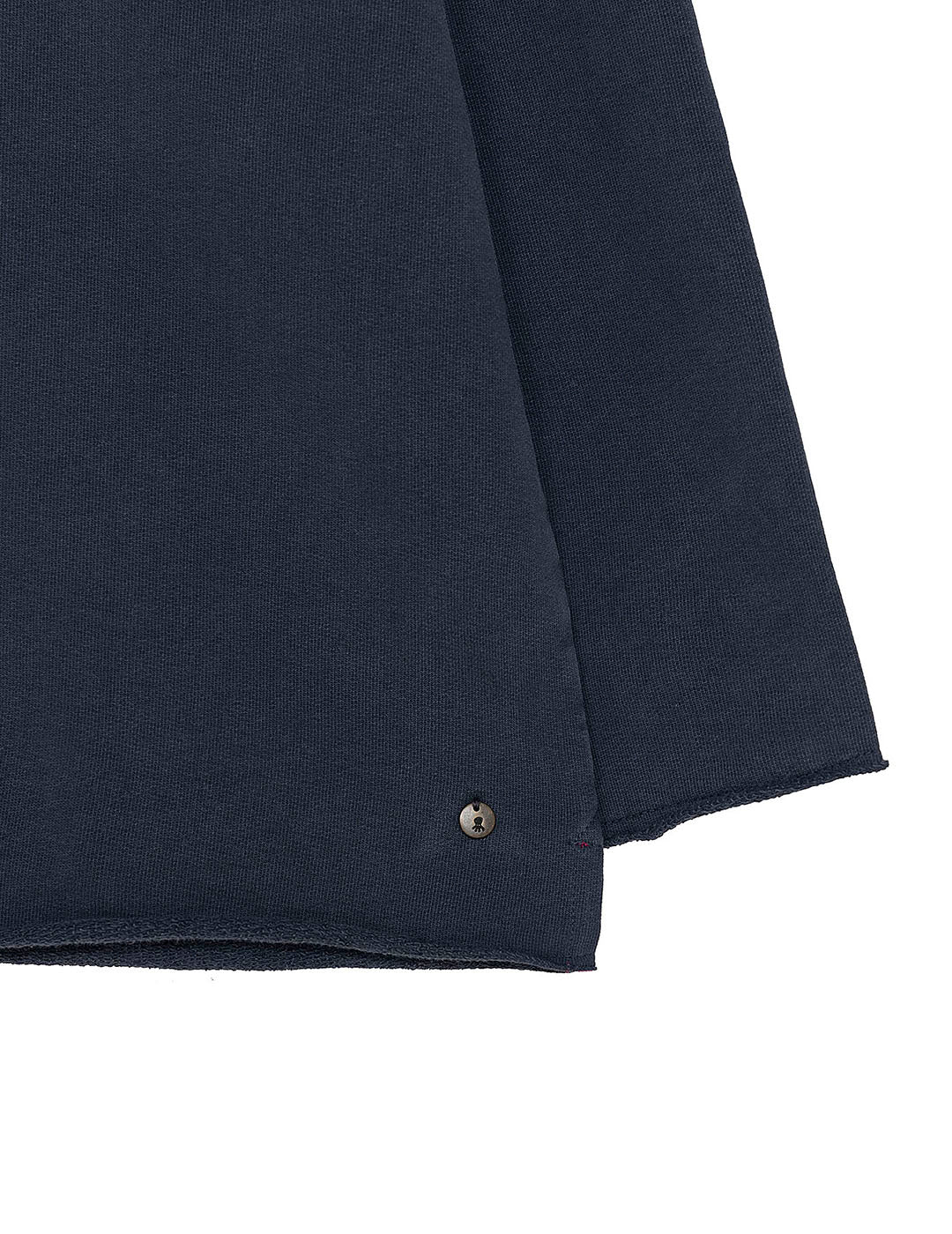 SUDADERA TEEN LAVADA COLOR STAR AZUL MARINO DELAVÉ