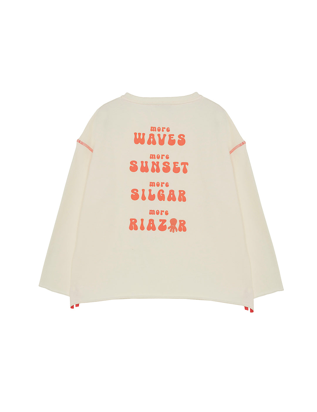SUDADERA TEEN LAVADA SUNSET BLANCO ROTO