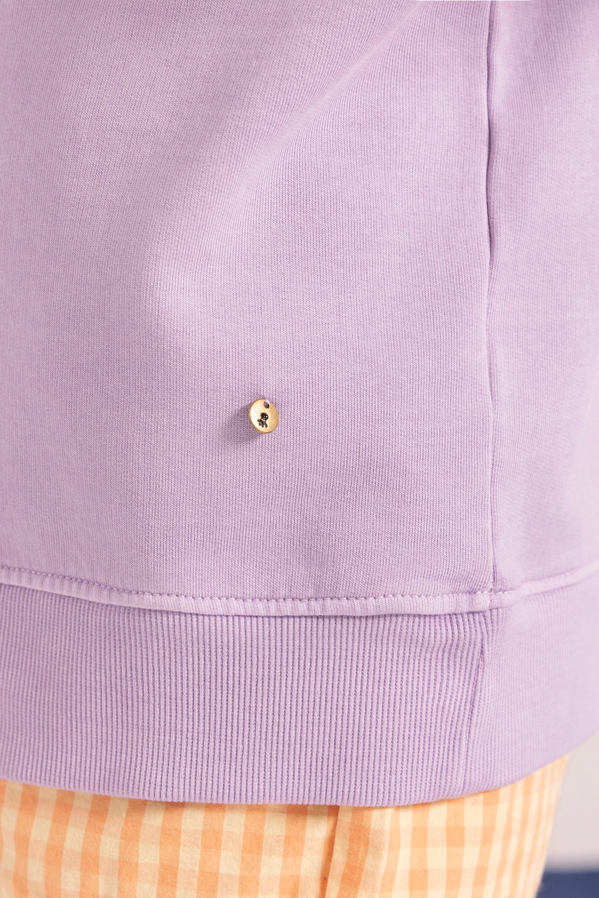 SUDADERA TEEN LAVADA CONTRAST STAR LILA