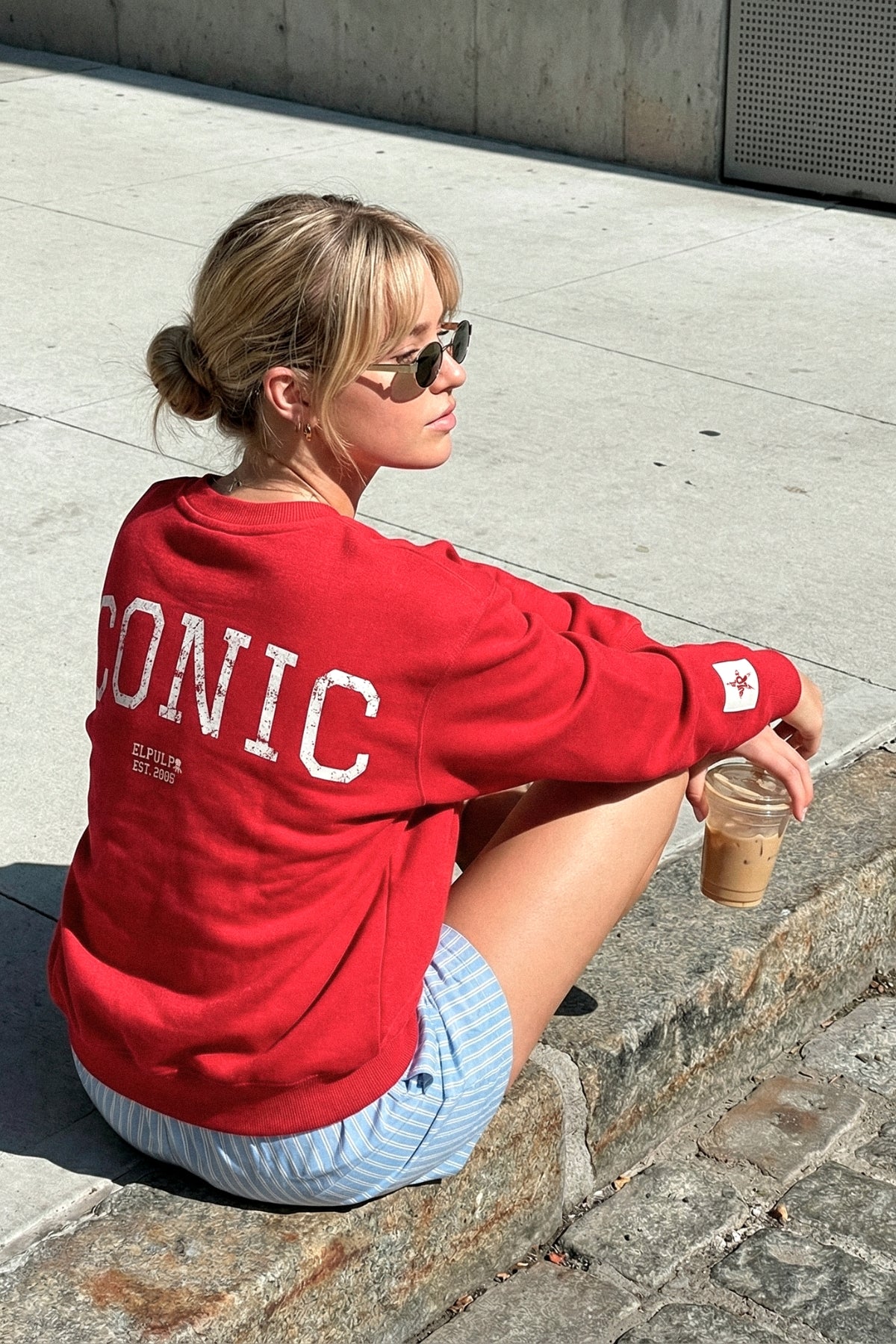 Sudadera teen iconic rojo