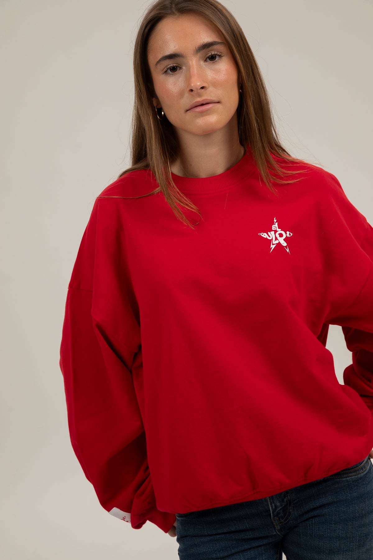 Sudadera teen iconic rojo