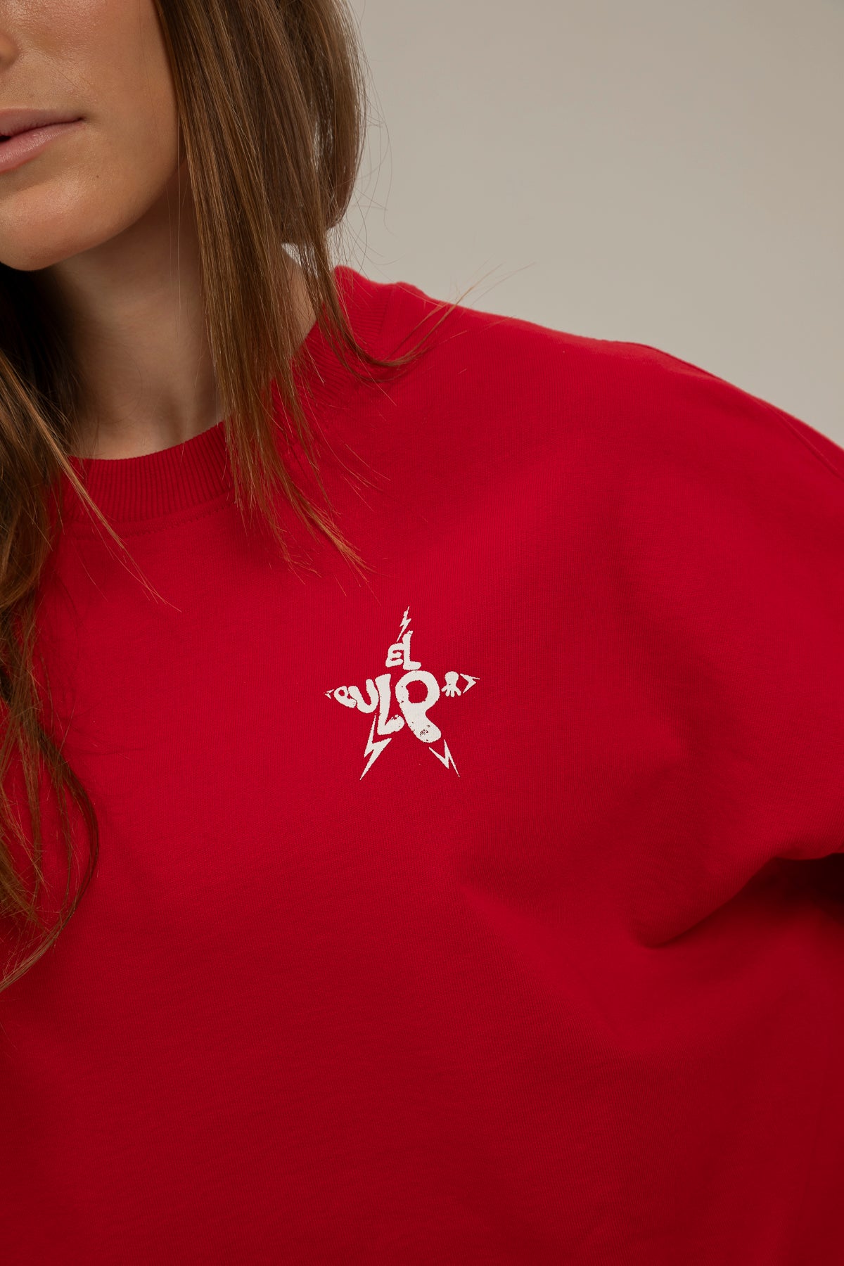 Sudadera teen iconic rojo