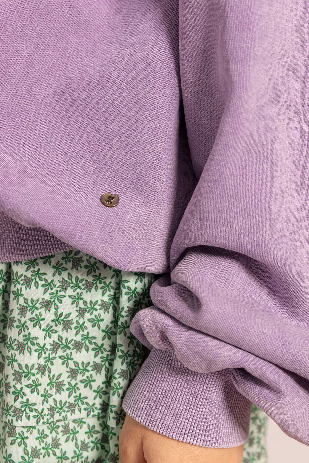 SWEATSHIRT COM CAPUZ DE ESTRELA ADOLESCENTES ROXO