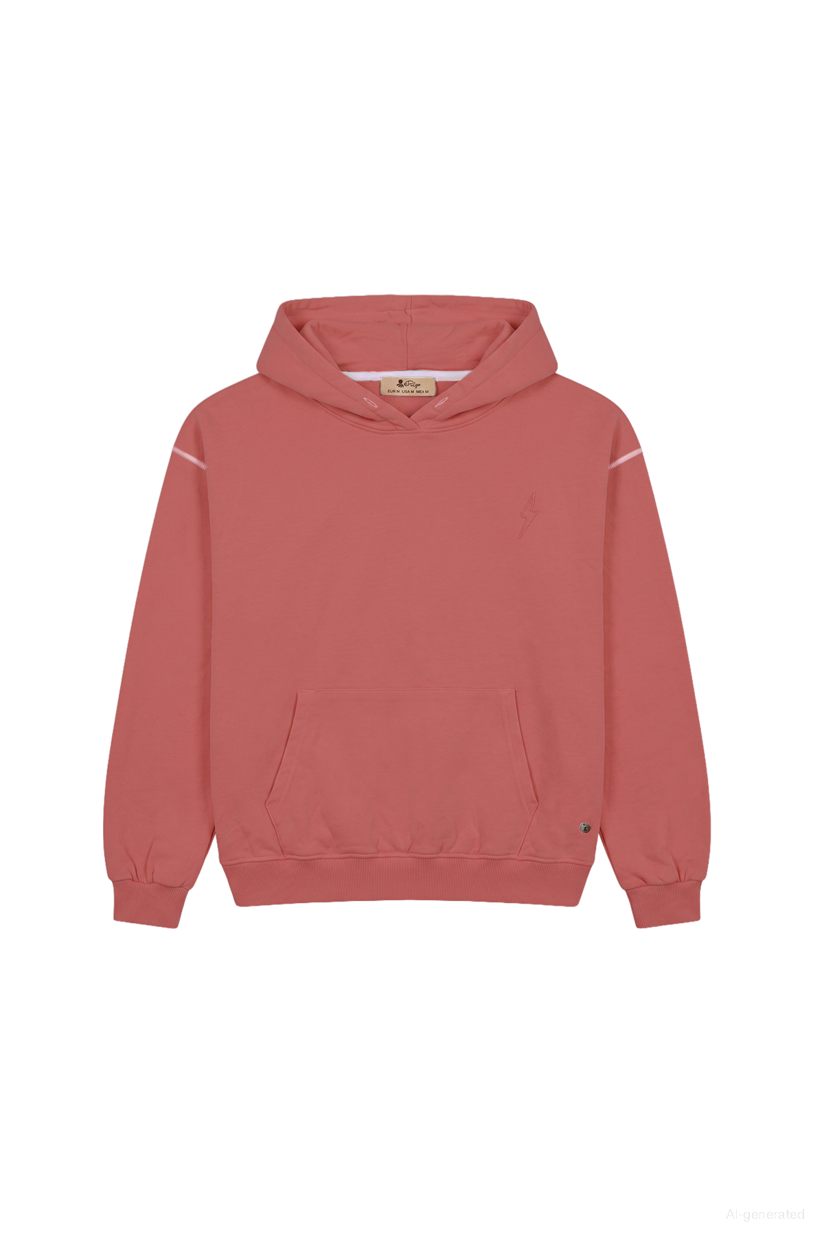 TEEN BASIC WASHED HOODIE WITH CORAL LOGO