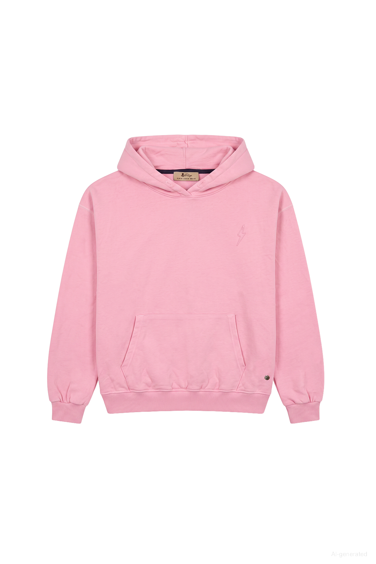 TEEN BASIC WASHED HOODIE LIGHT PINK LOGO