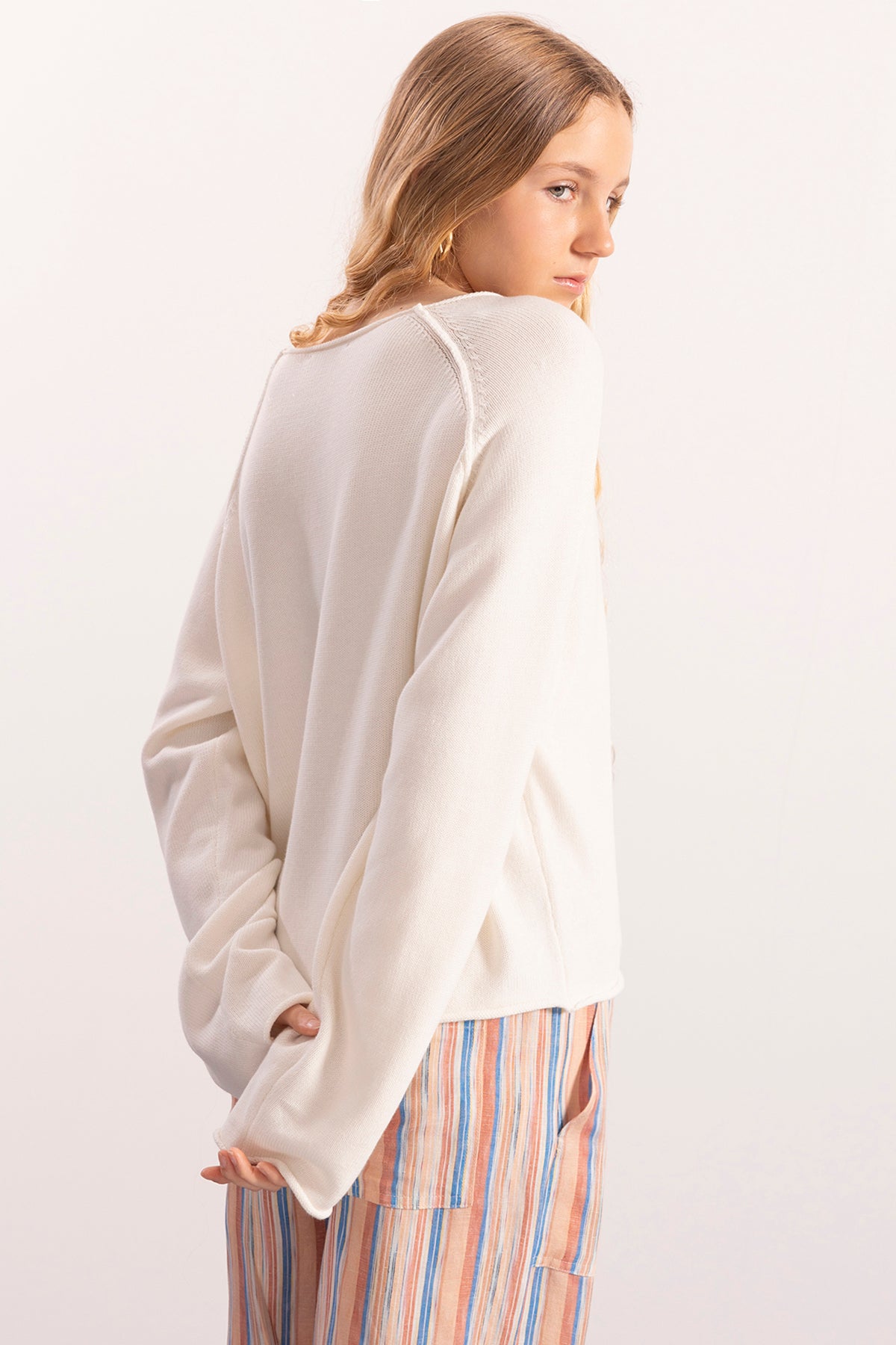 JERSEY PUNTO TEEN MANGA RANGLAN BLANCO ROTO