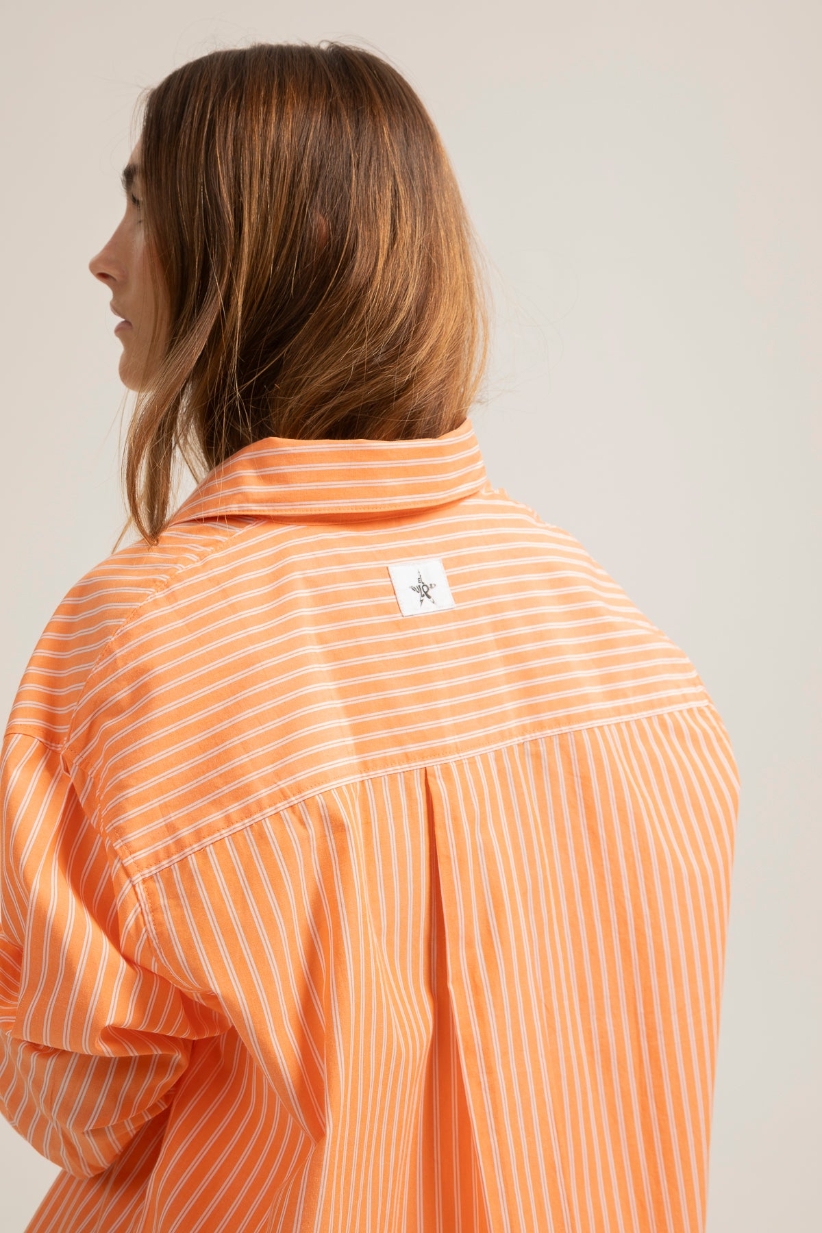 Camisa teen rayas naranja