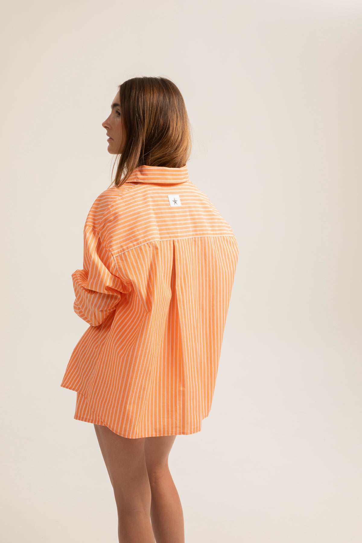 Camisa teen rayas naranja