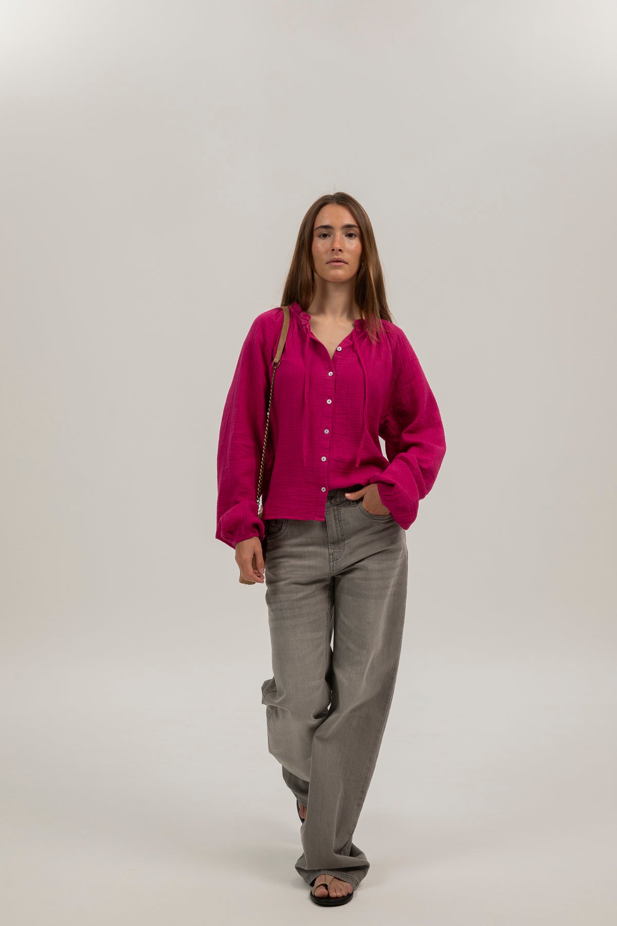 Camisa teen bambula buganvilla