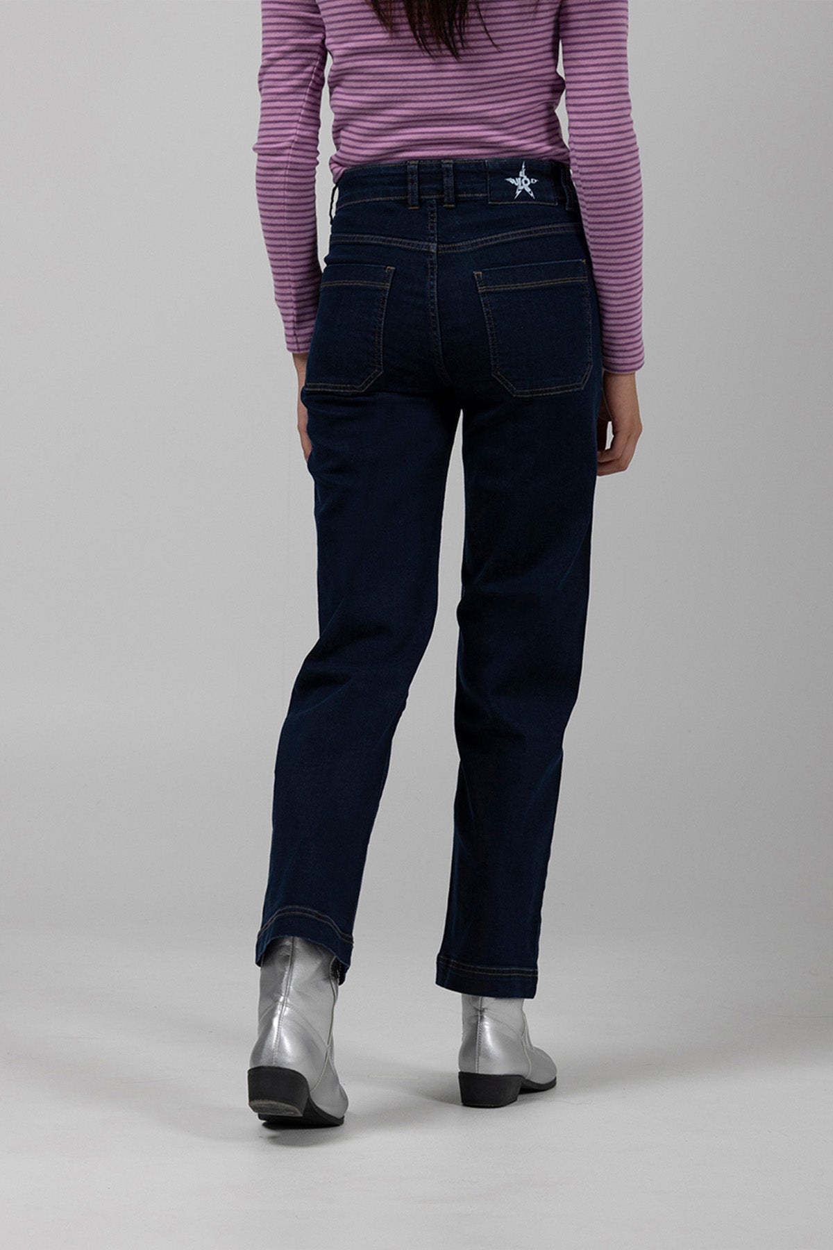 PANTALÓN TEEN DENIM CULOTTE ÍNDIGO OSCURO