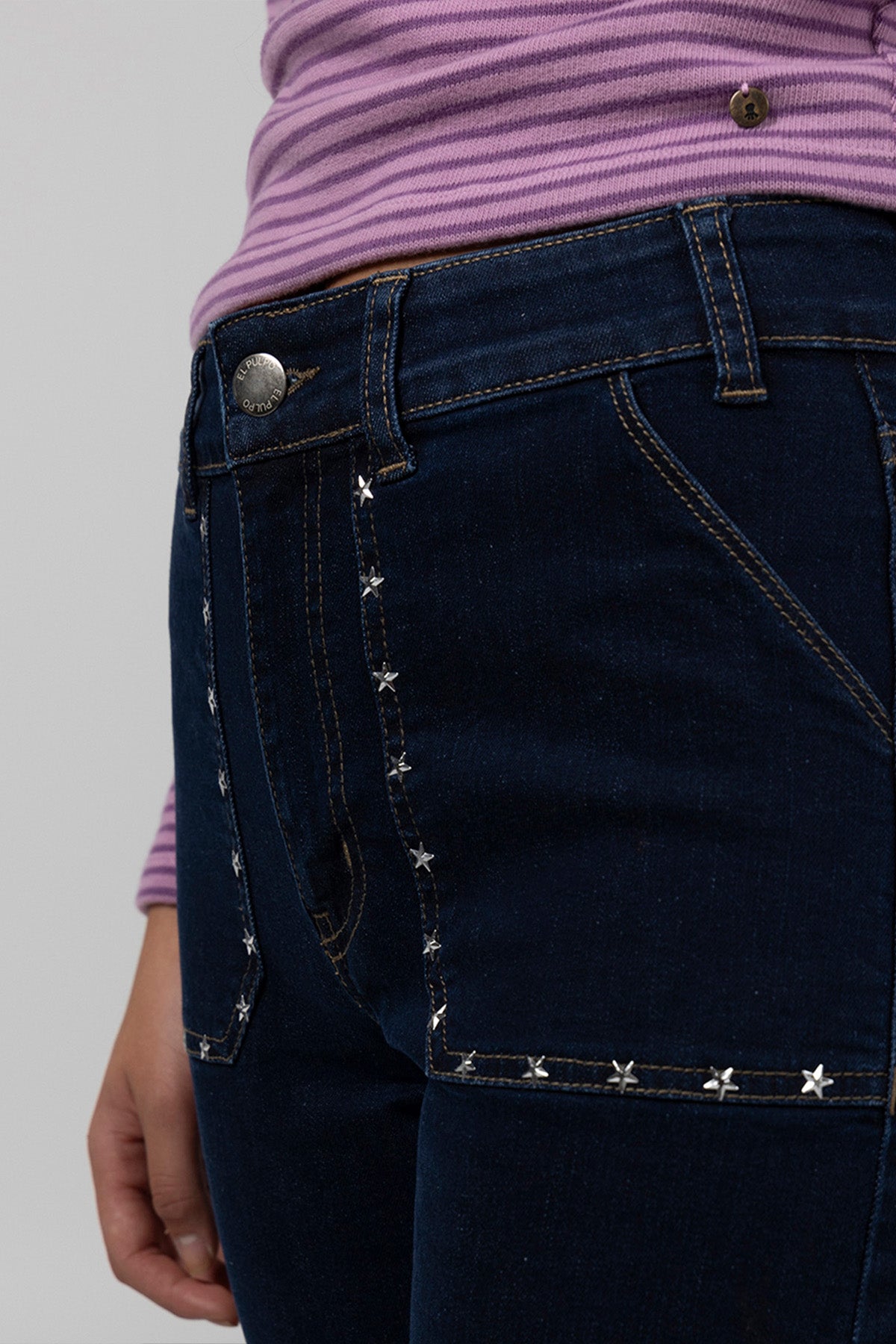 PANTALÓN TEEN DENIM CULOTTE ÍNDIGO OSCURO