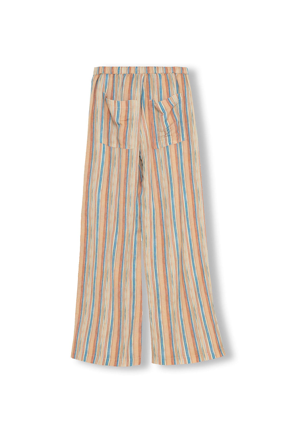 CALÇA ADOLESCENTE FLUIDA COM RISCAS MULTICOLORIDAS