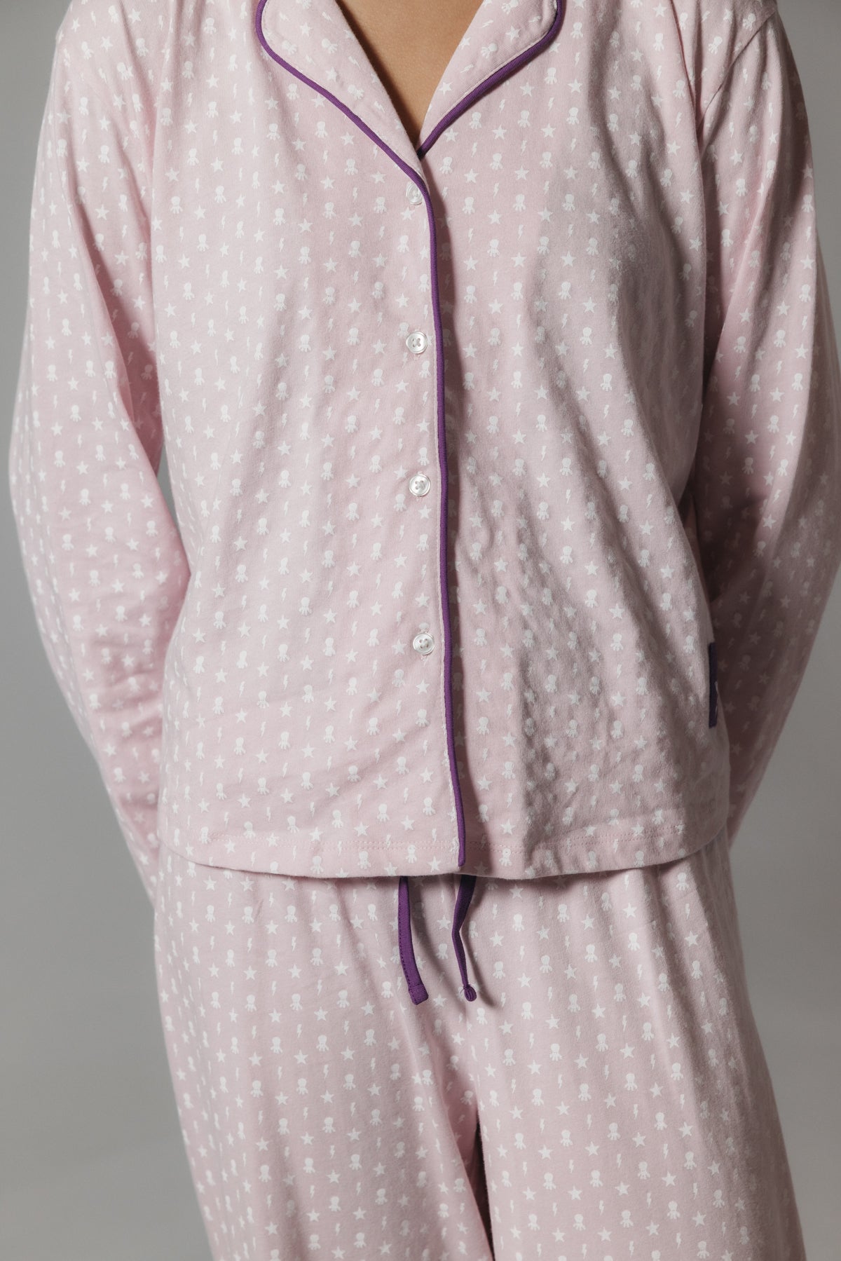 PIJAMA TEEN SOLAPA ROSA CLARO