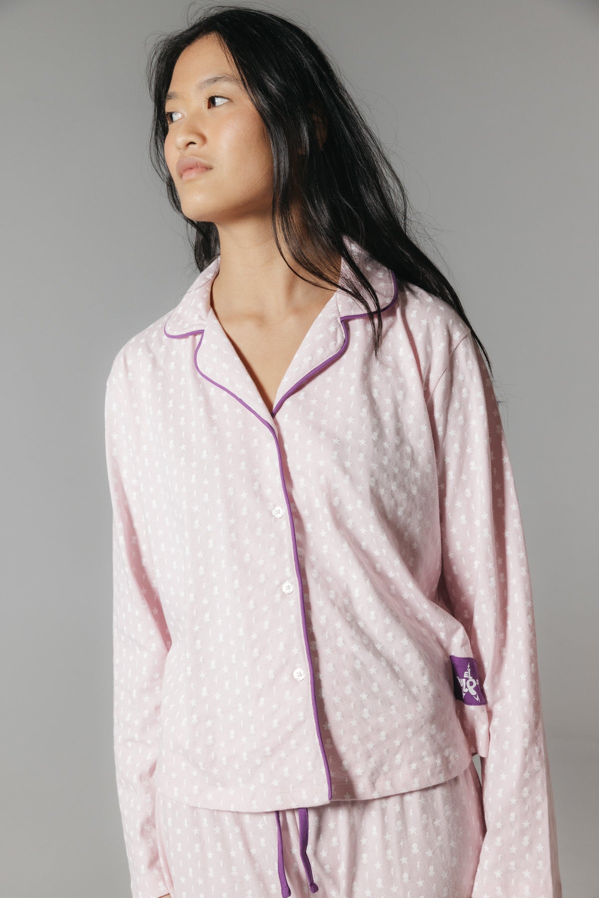 PIJAMA TEEN SOLAPA ROSA CLARO