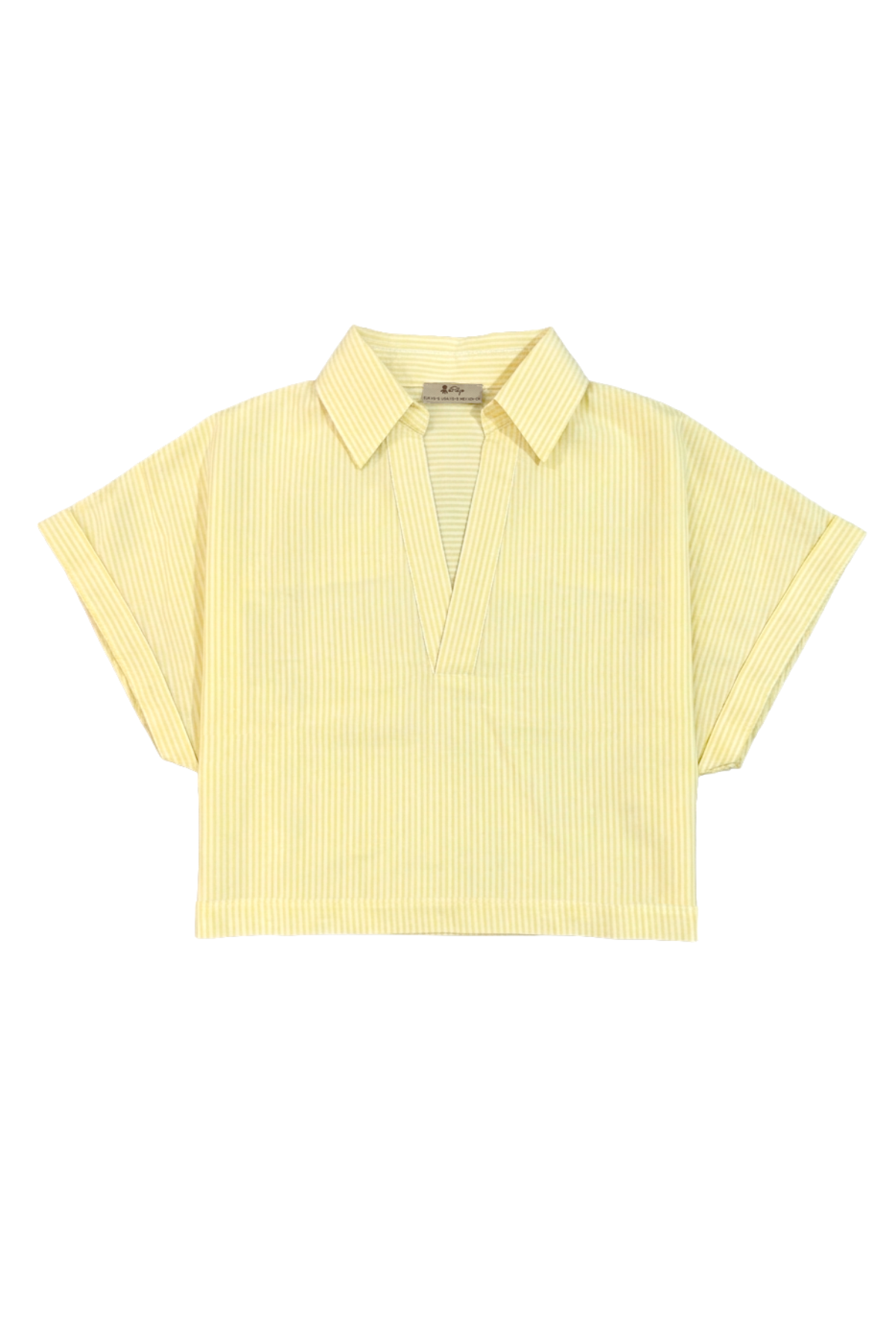 Blusa teen oversize amarillo claro