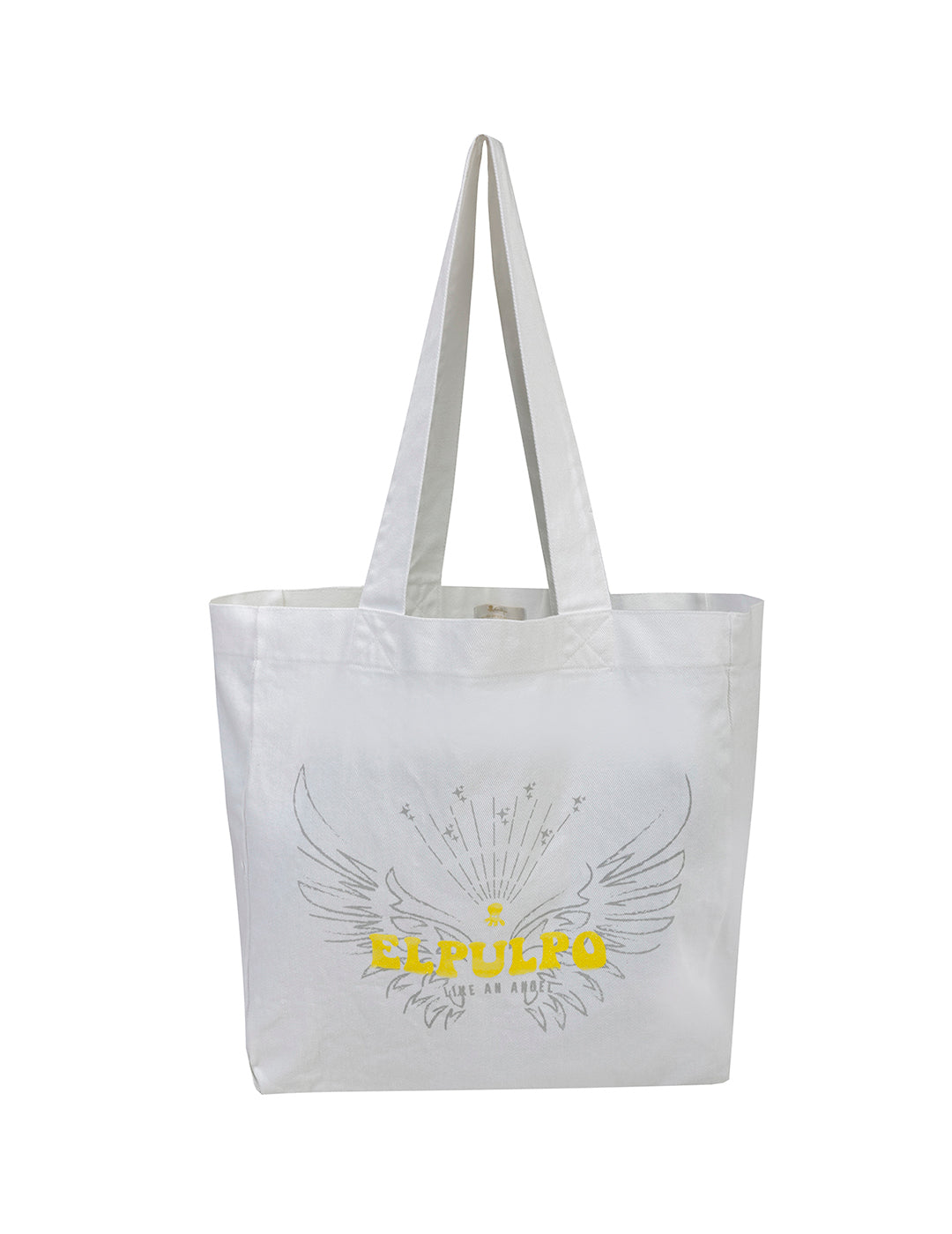 ANGELICA OFF-WHITE WASHED TOTE BAG