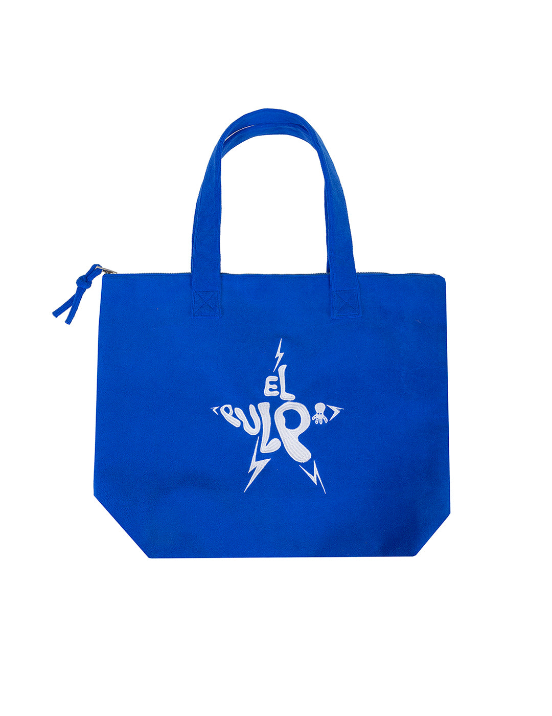 ELECTRIC BLUE STAR COLOR TERRY TOTE BAG