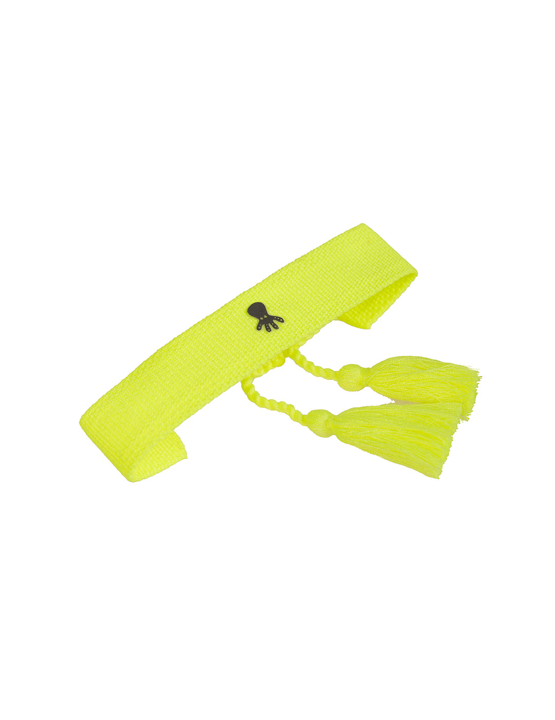 NEON YELLOW SHINE FABRIC BRACELET