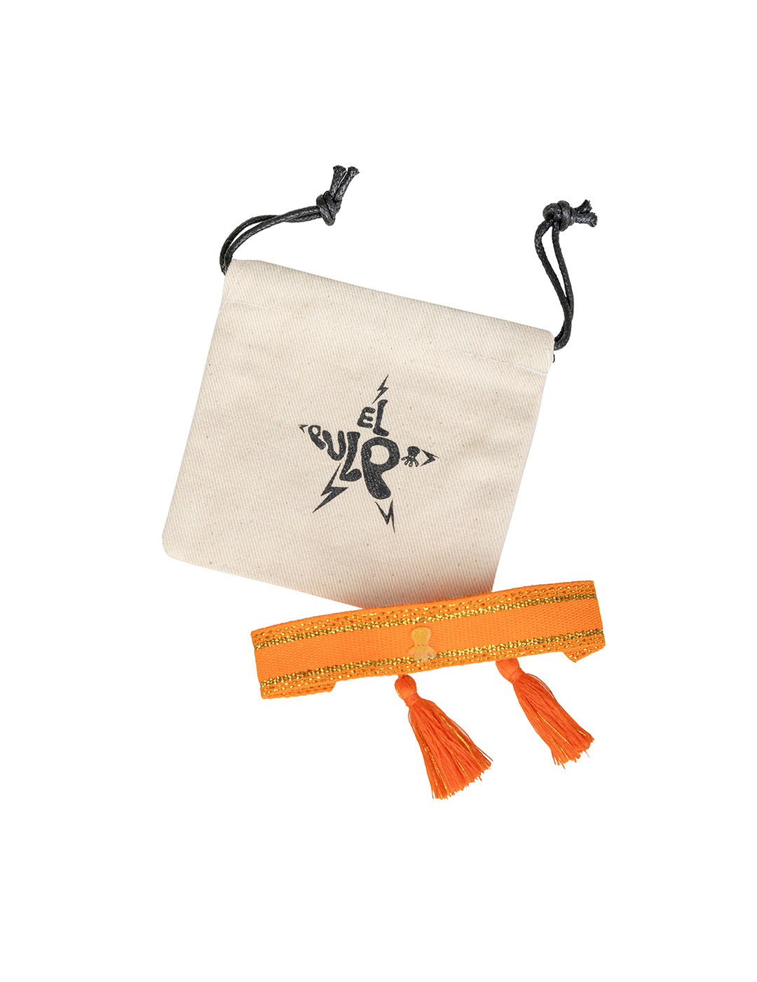 PULSEIRA DE TECIDO LUREX MANDARIM SUNRISE