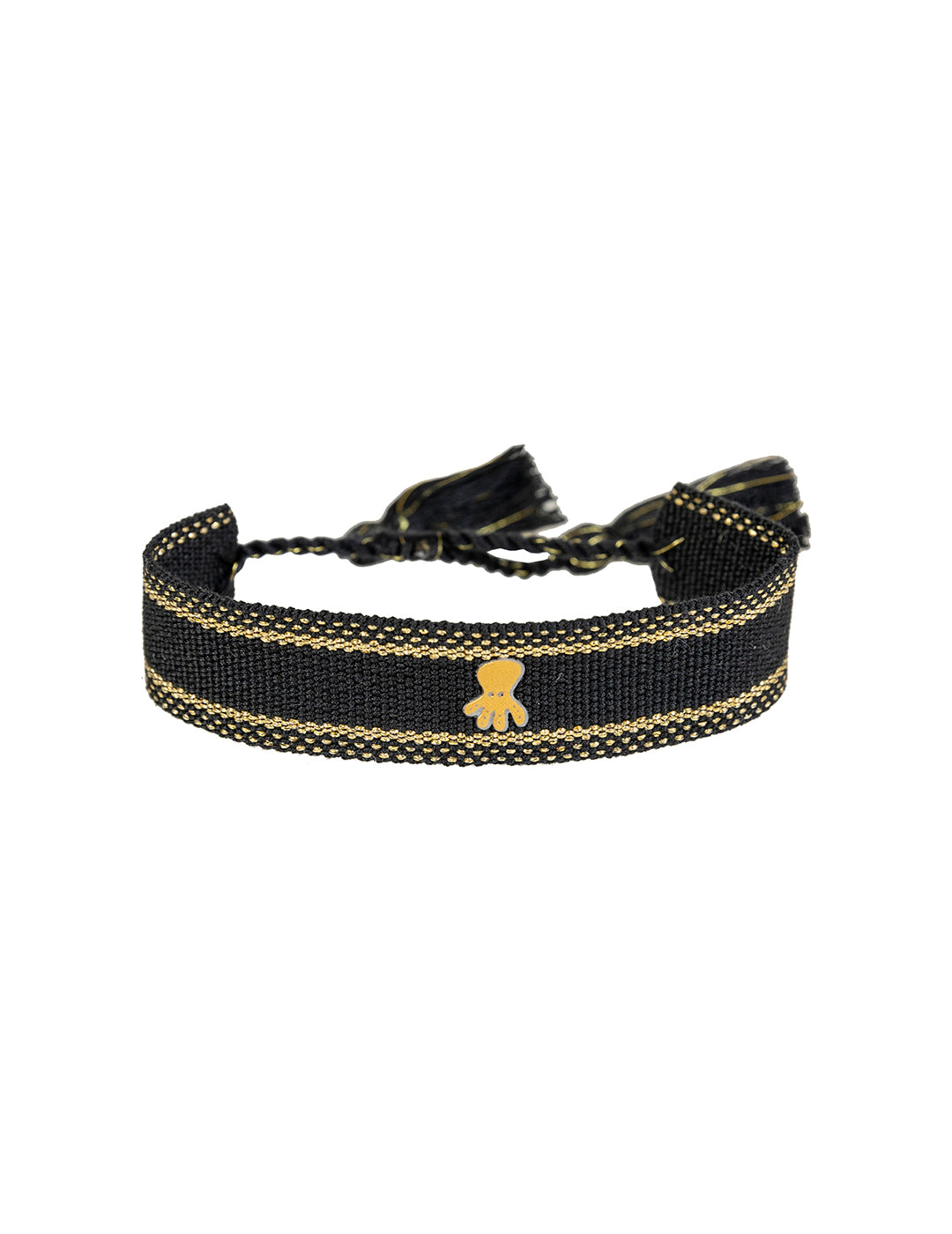 NAVY BLUE GOLDEN SOUL LUREX FABRIC BRACELET