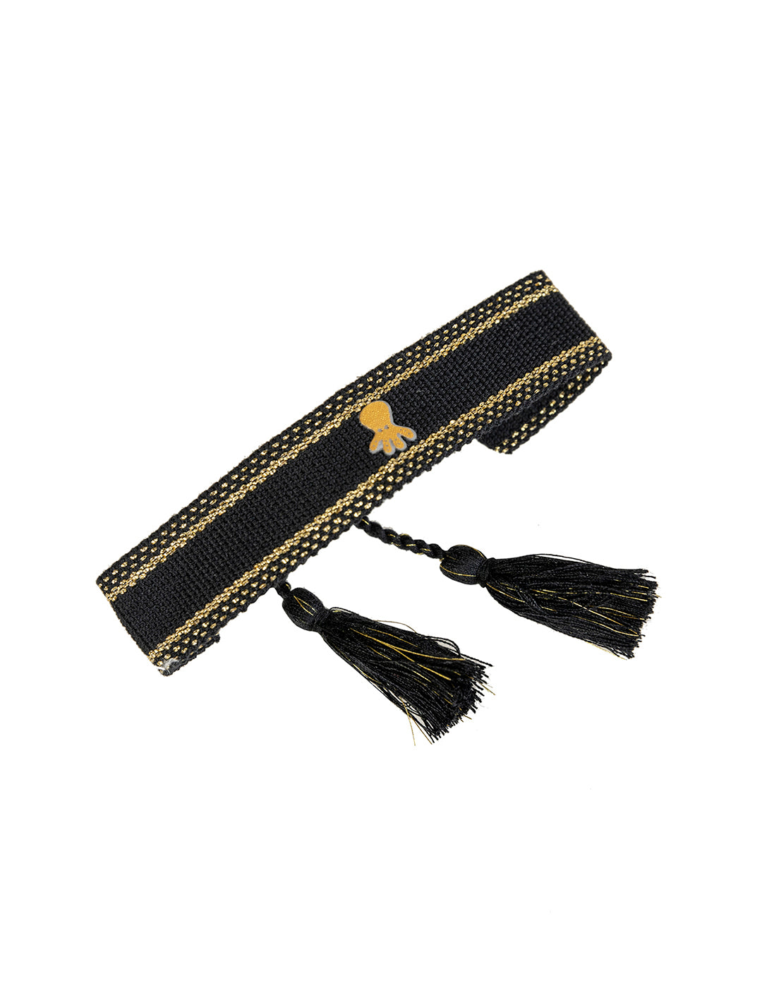 NAVY BLUE GOLDEN SOUL LUREX FABRIC BRACELET