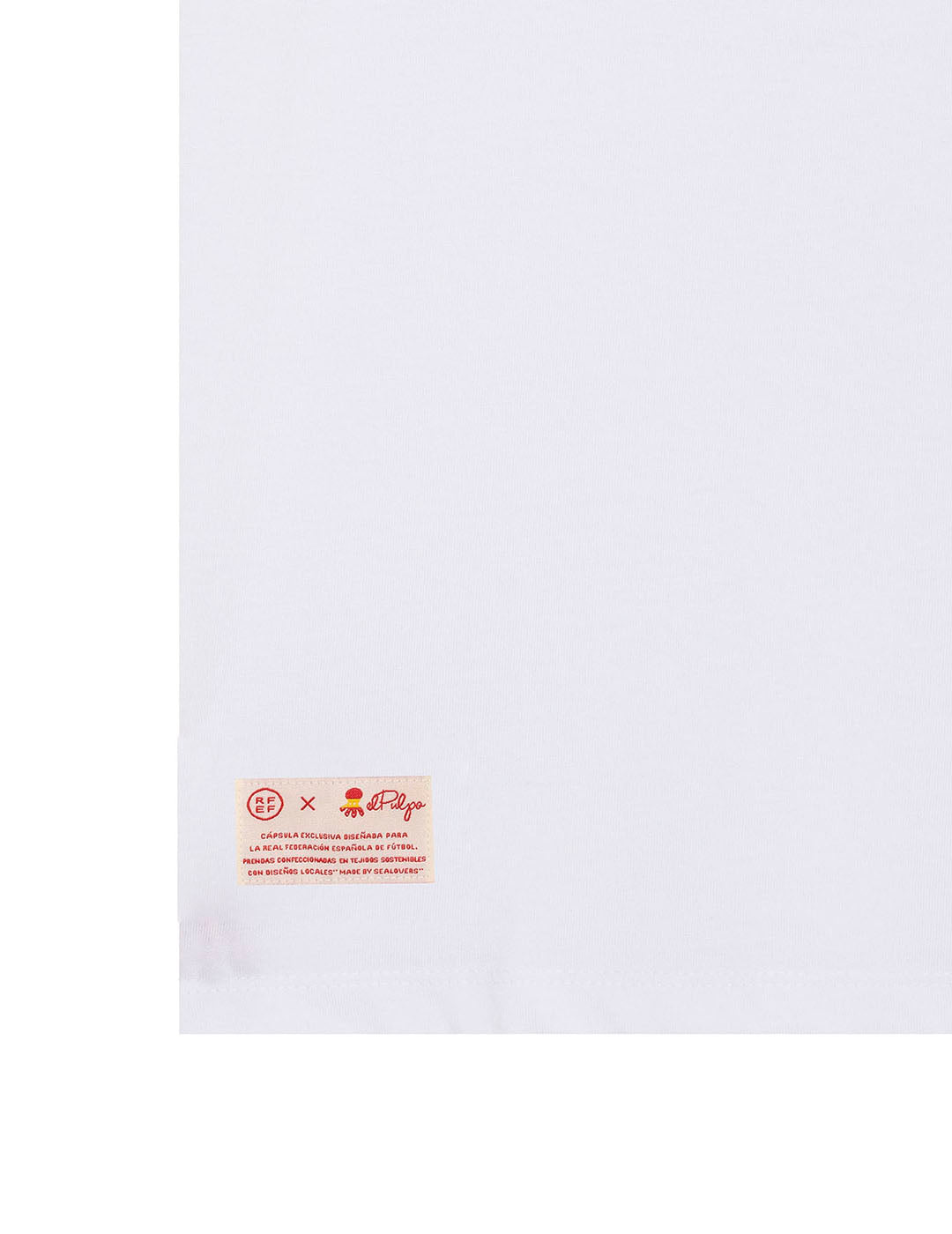 CAMISETA BASIC ELPULPO RFEF NIÑO BLANCO PURO