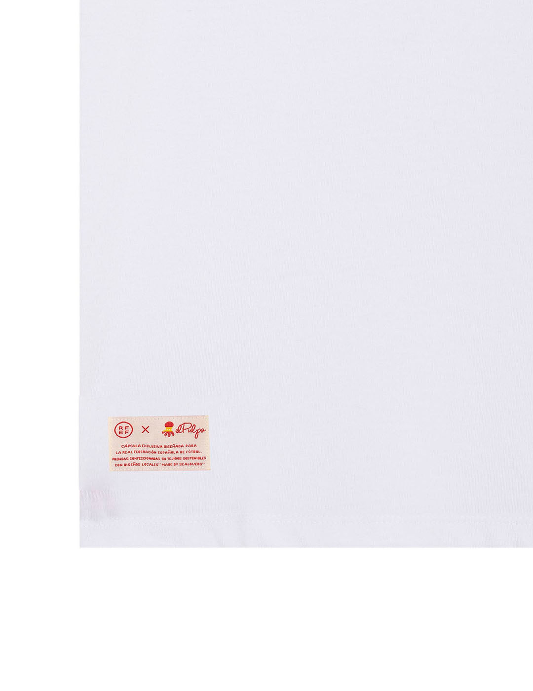CAMISETA BASIC NARANJITO RFEF NIÑO BLANCO PURO