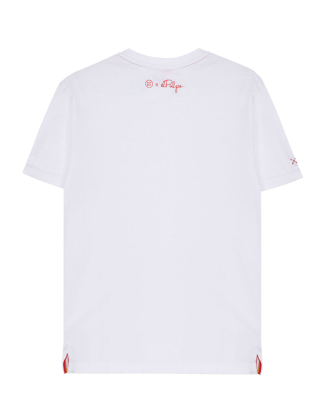 CAMISETA BASIC NARANJITO RFEF NIÑO BLANCO PURO
