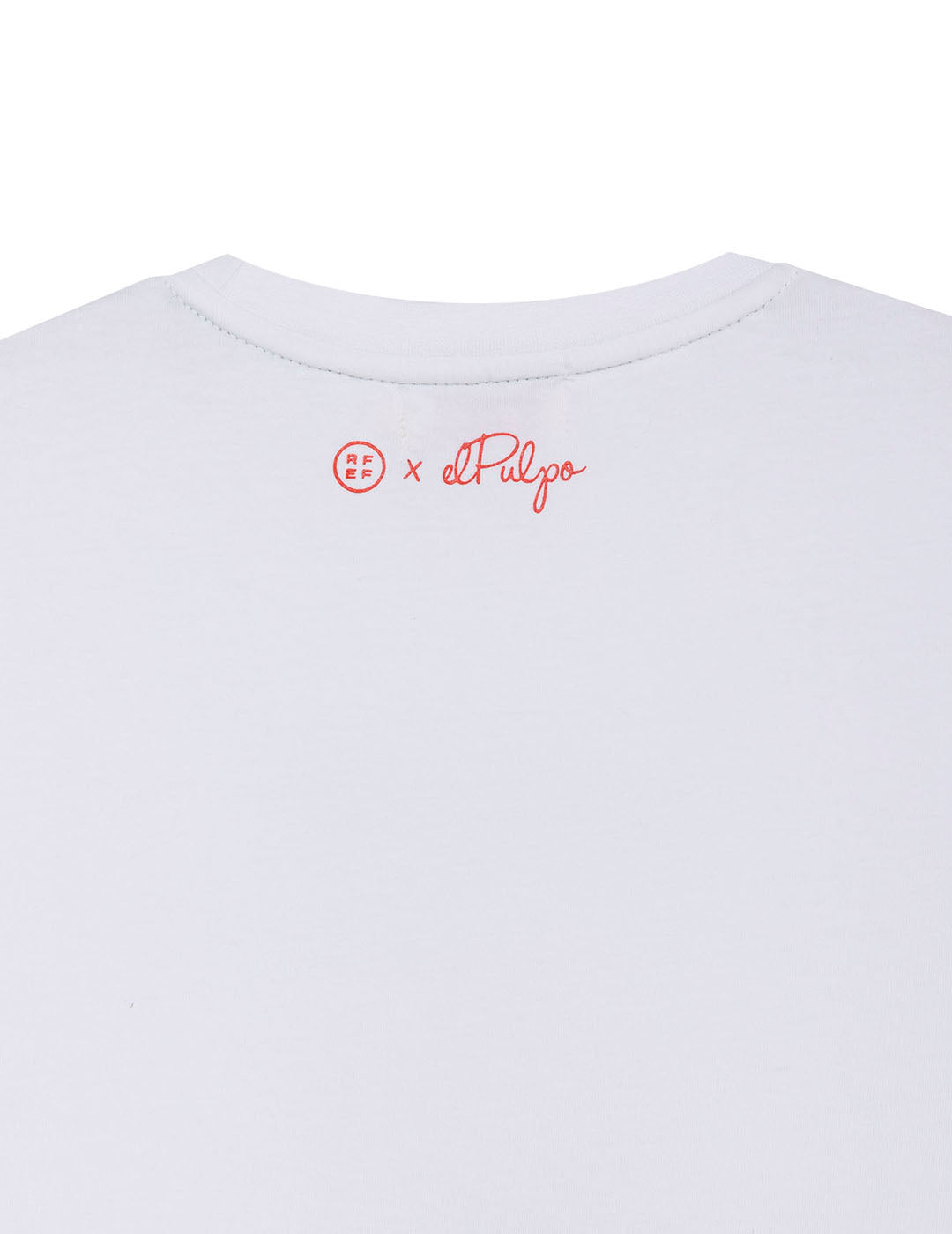 CAMISETA BASIC NARANJITO RFEF NIÑO BLANCO PURO