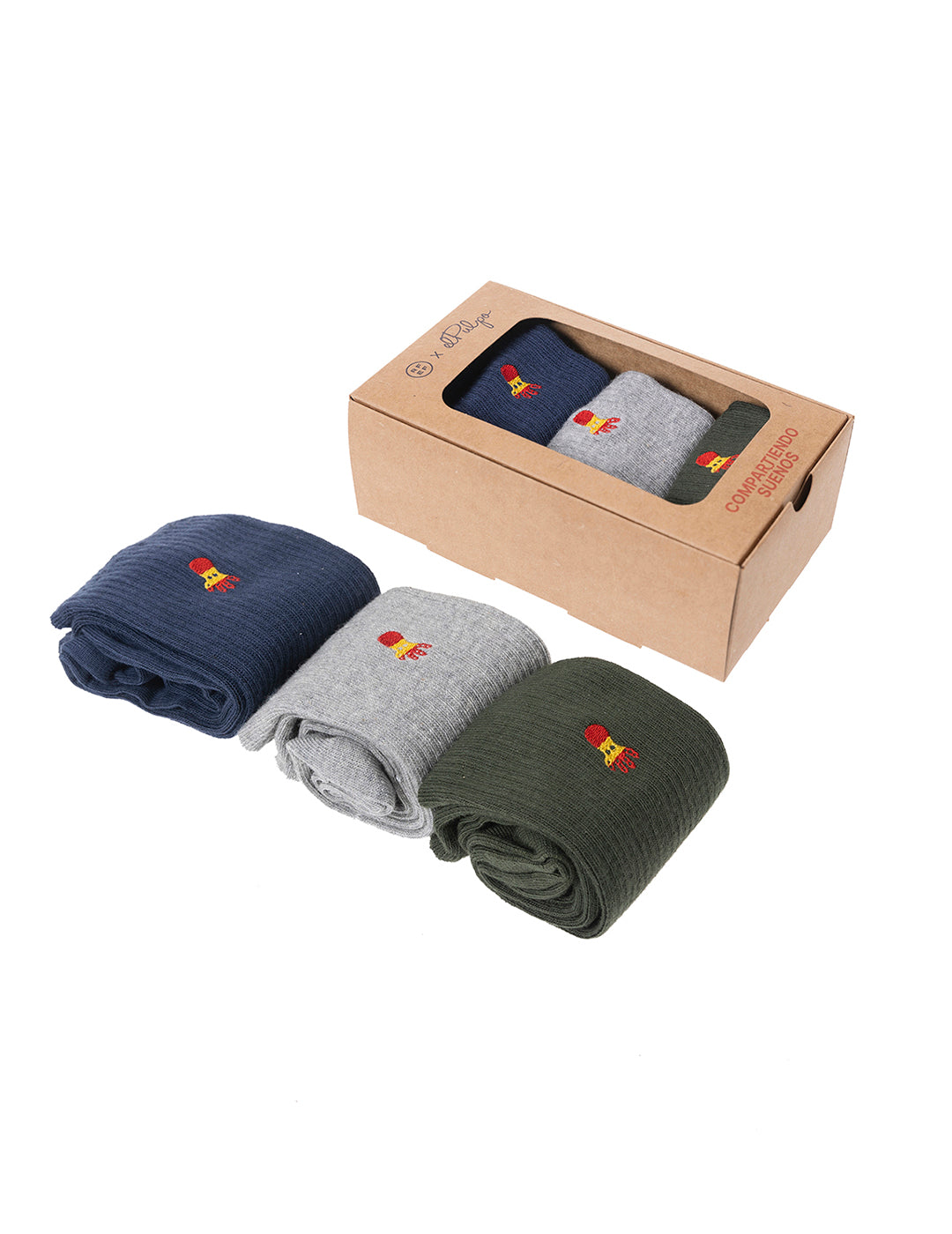 PACK CALCETINES RFEF NIÑO MULTICOLOR