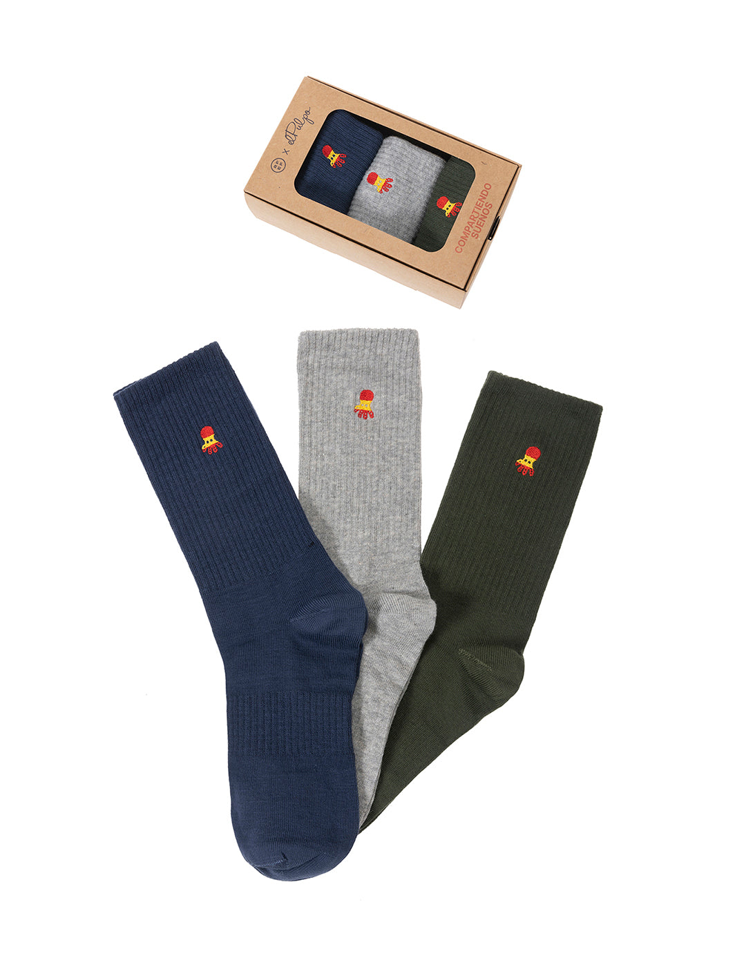 PACK CALCETINES RFEF NIÑO MULTICOLOR