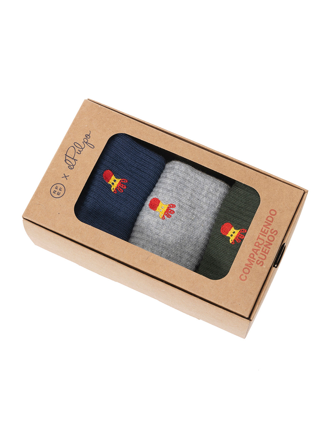 PACK CALCETINES RFEF NIÑO MULTICOLOR