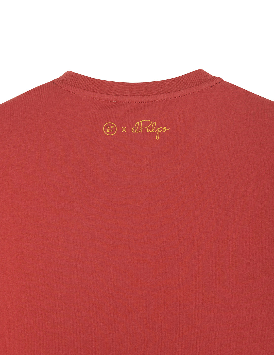 T-SHIRT MENINA DELAVÉ COM ESTAMPA DE POLVO E LARANJA VERMELHA