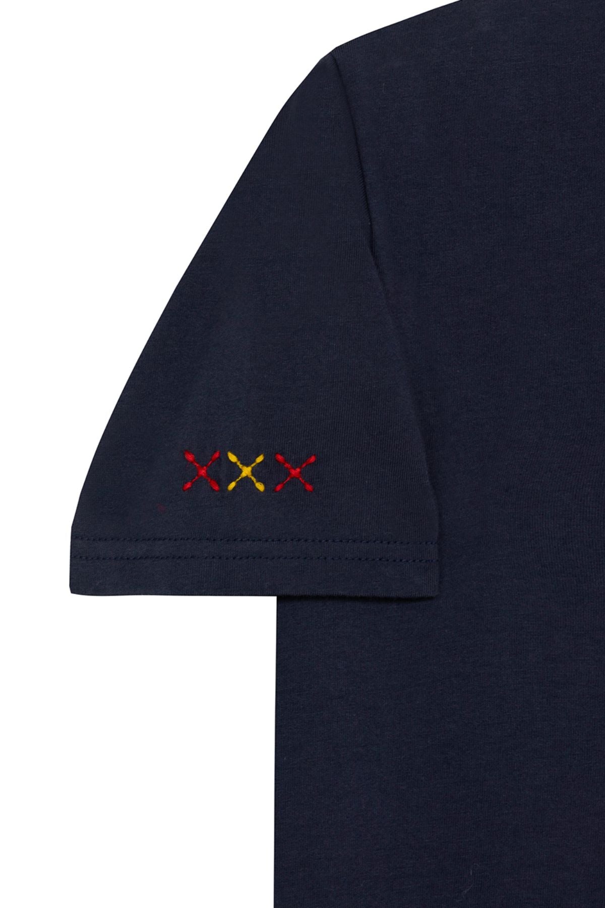 CAMISETA NIÑO ESTAMPADO ELPULPO Y NARANJITO AZUL MARINO DELAVÉ