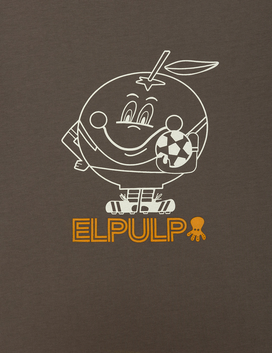 CHILDREN'S T-SHIRT WITH CHARCOAL ORANGE SILHOUETTE PRINT