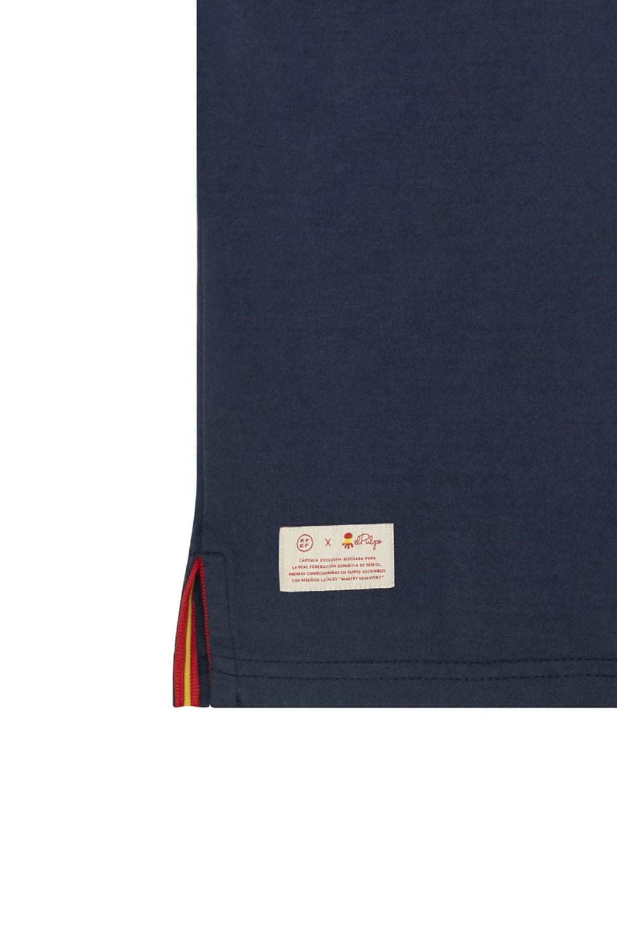 DELAVÉ NAVY BLUE ORANGE TRIPLE EMBLEM PRINT BOYS T-SHIRT