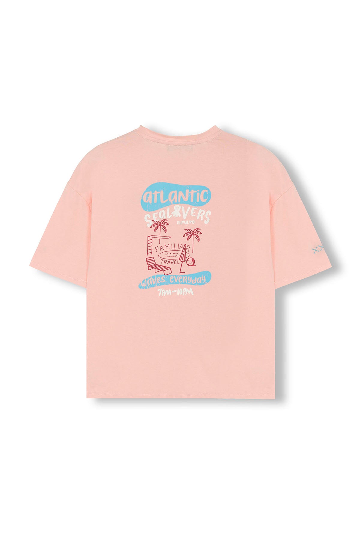 CAMISETA NIÑO ESTAMPADO FAMILIAR TRAVEL ROSA
