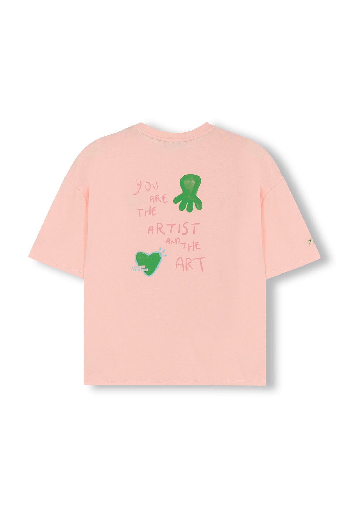 T-SHIRT INFANTIL COM ESTAMPA PINK THE ARTIST