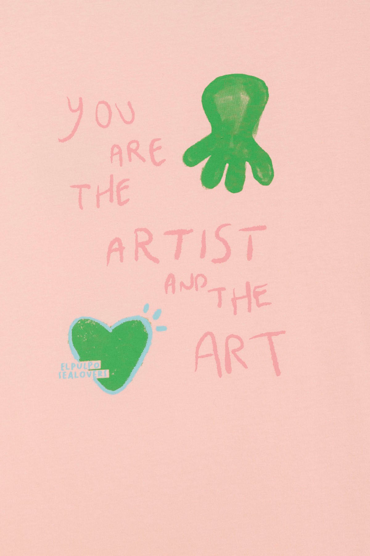 T-SHIRT INFANTIL COM ESTAMPA PINK THE ARTIST