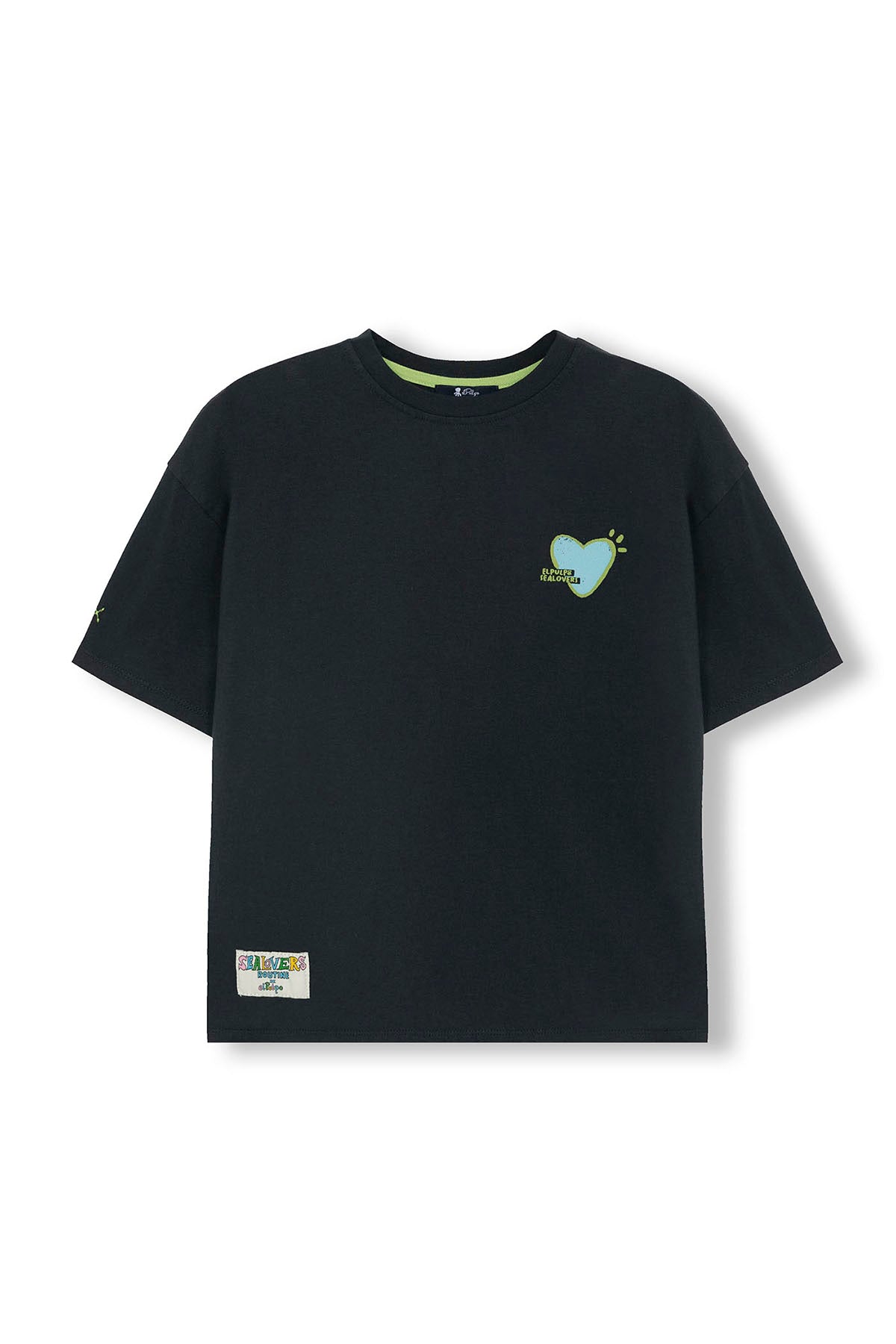 CAMISETA NIÑO ESTAMPADO THE ARTIST AZUL MARINO DELAVÉ