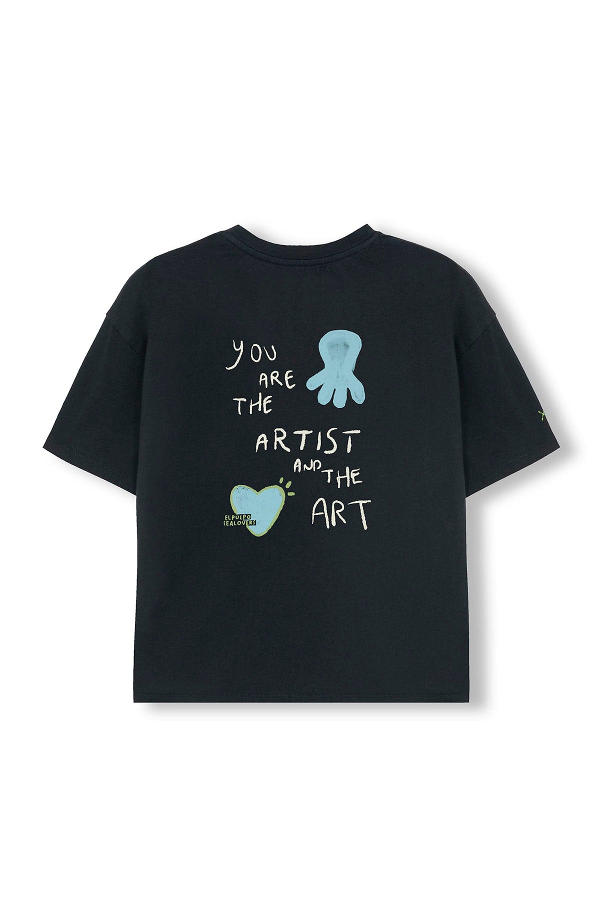 CAMISETA NIÑO ESTAMPADO THE ARTIST AZUL MARINO DELAVÉ